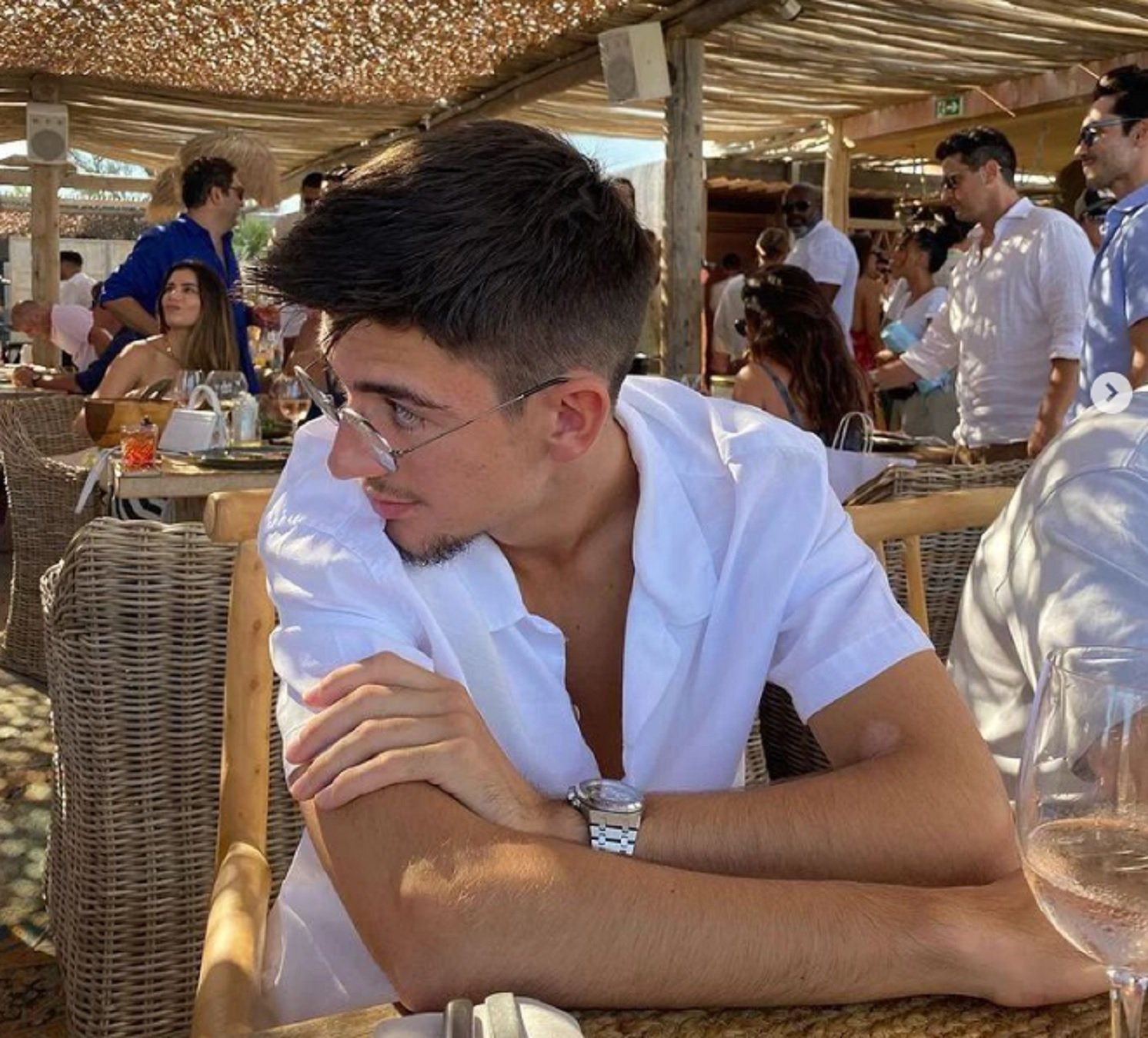 Màrius, el hijo de 19 años de Pep Guardiola y Cristina Serra, guapo en Instagram