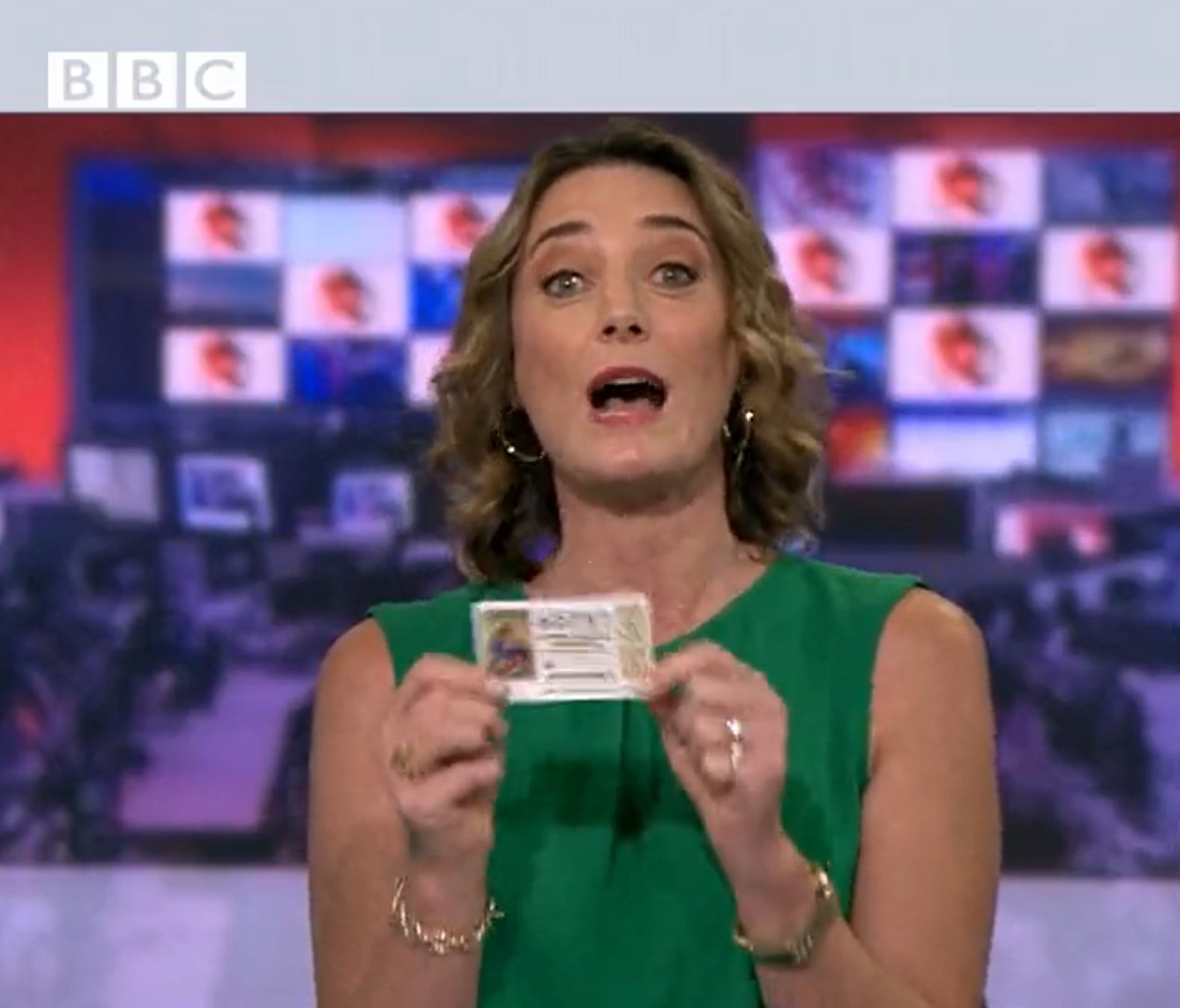 presentadora BBC loteria Twitter