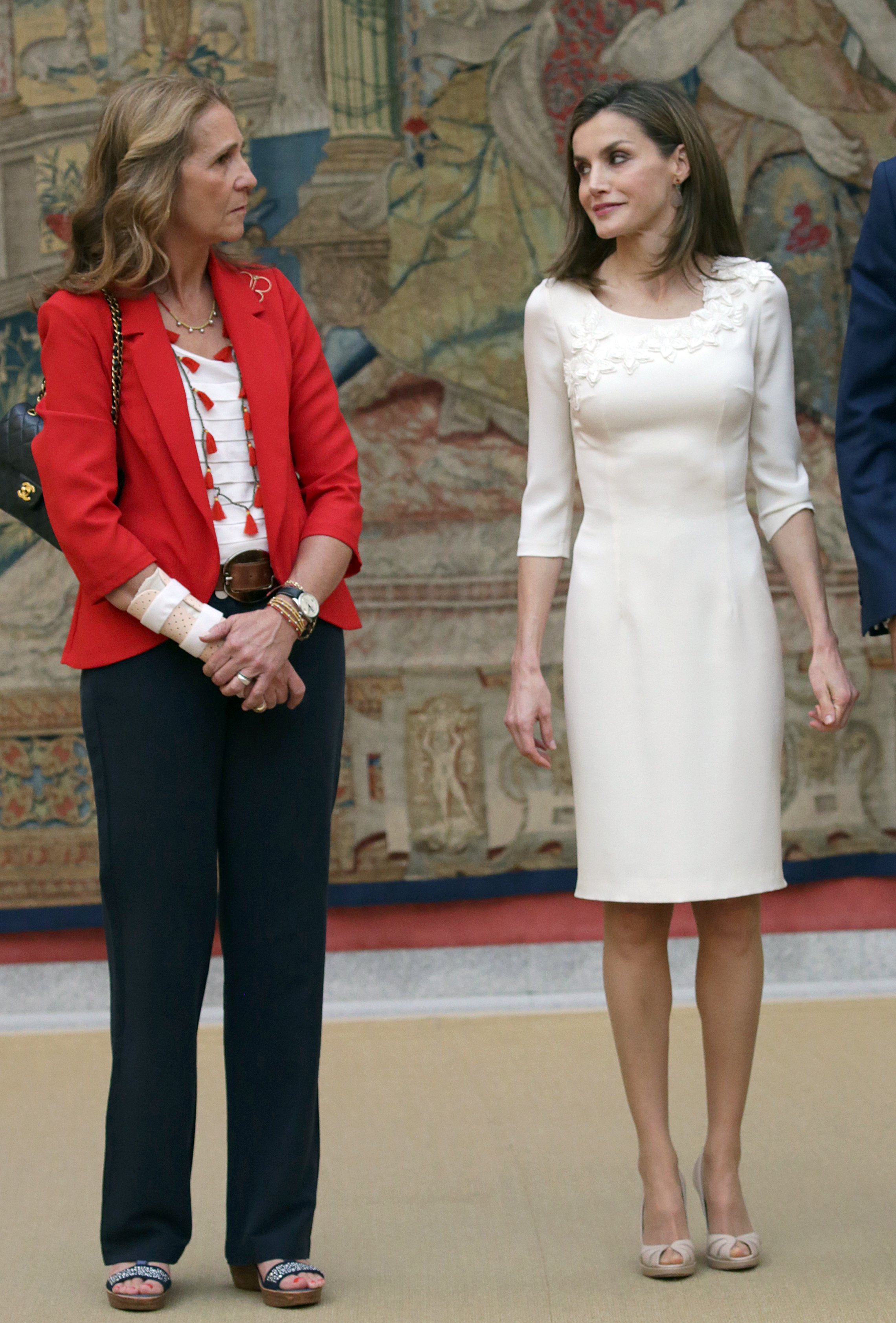 La infanta Elena i Letícia es van dir de tot l'últim Nadal en Zarzuela