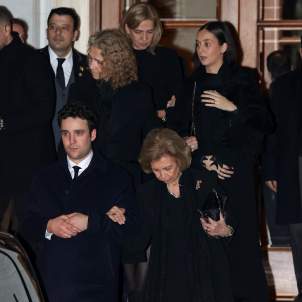 Jaime Marichalar amb mala cara després de l'arribada de Froilán a Abu Dhabi