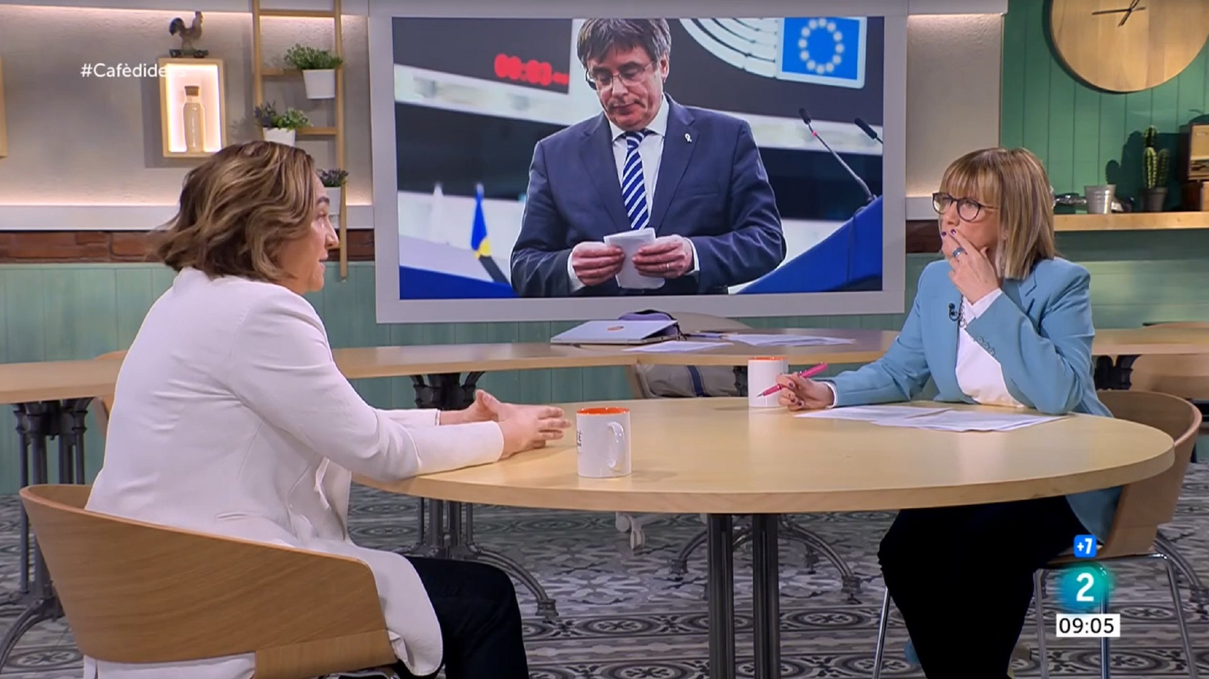 Bofetada descomunal de Baños a Colau por lo que ha dicho en TVE sobre la independencia
