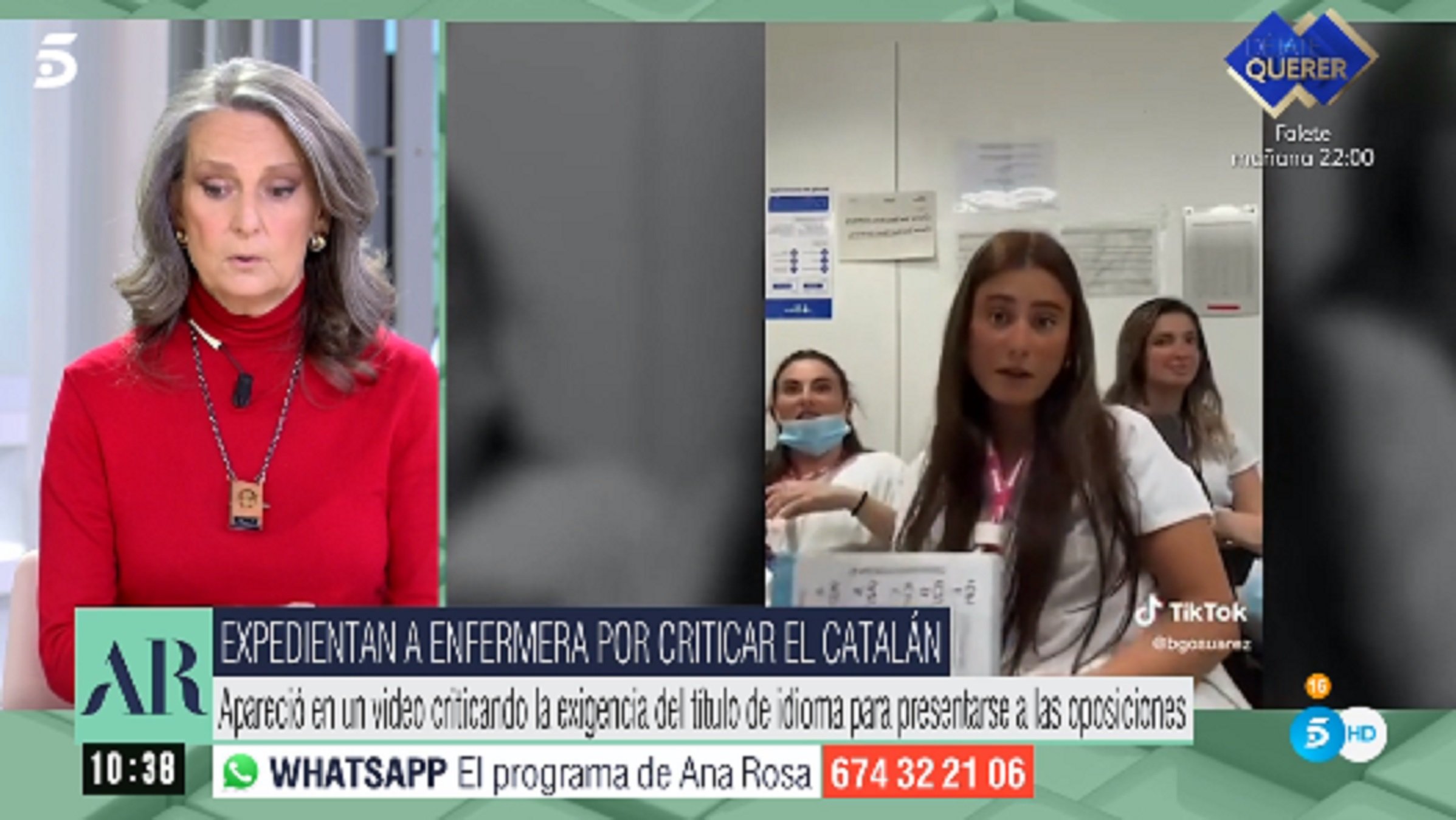 Isabel San Sebastián, miserable: això diu del català i Espanya defensant la infermera del "Put* C1 de catalán"