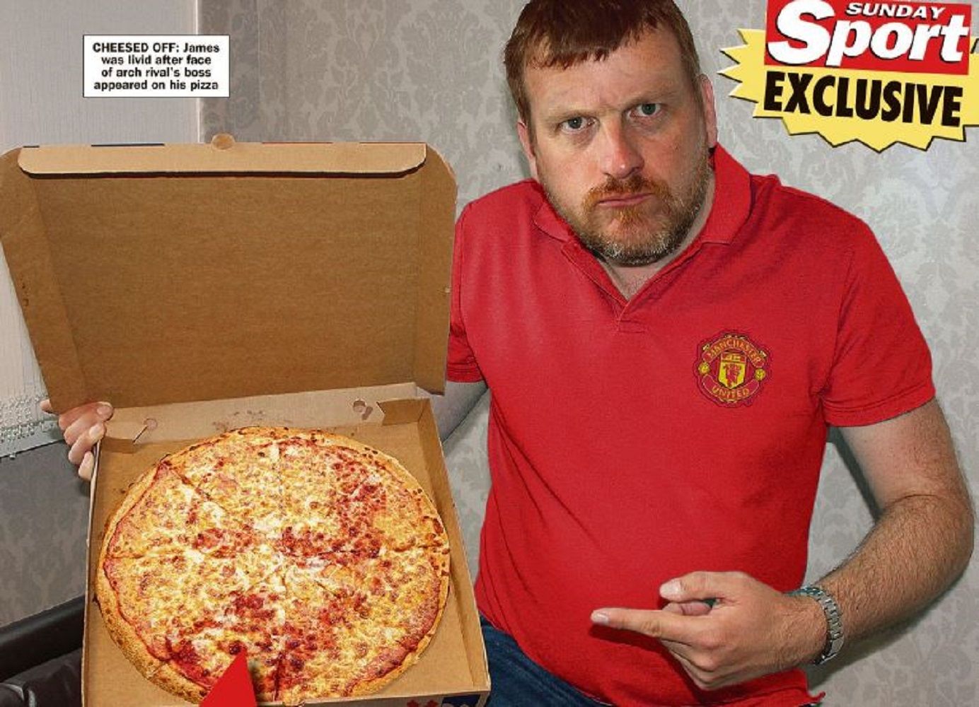 La estrambótica pizza con la cara de Pep Guardiola