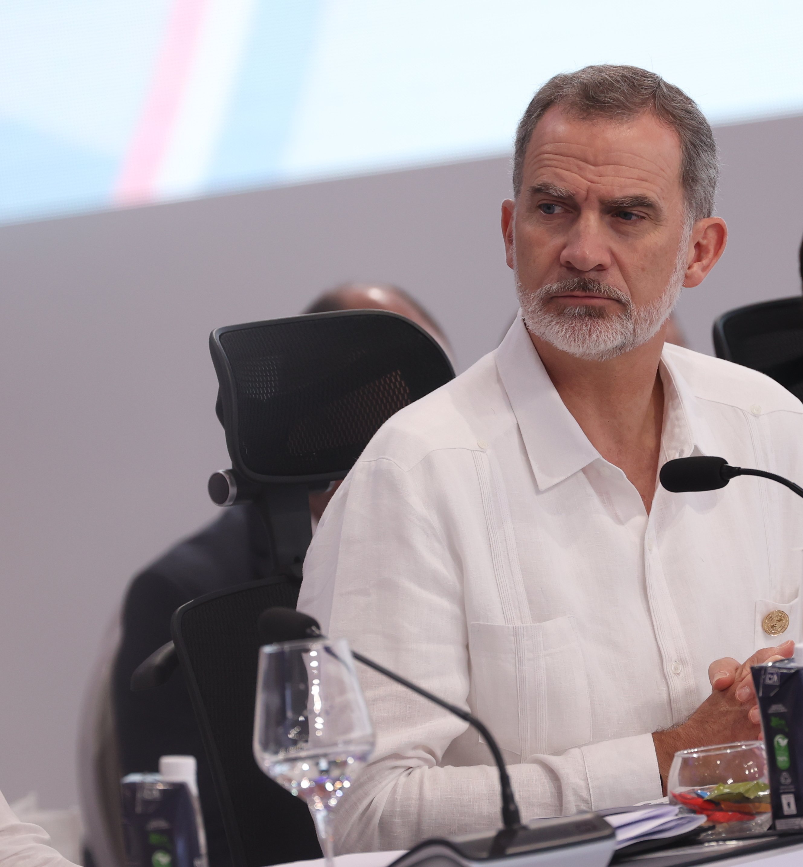 Imagen insólita de Felipe en República Dominicana, el protocolo a hacer puñetas