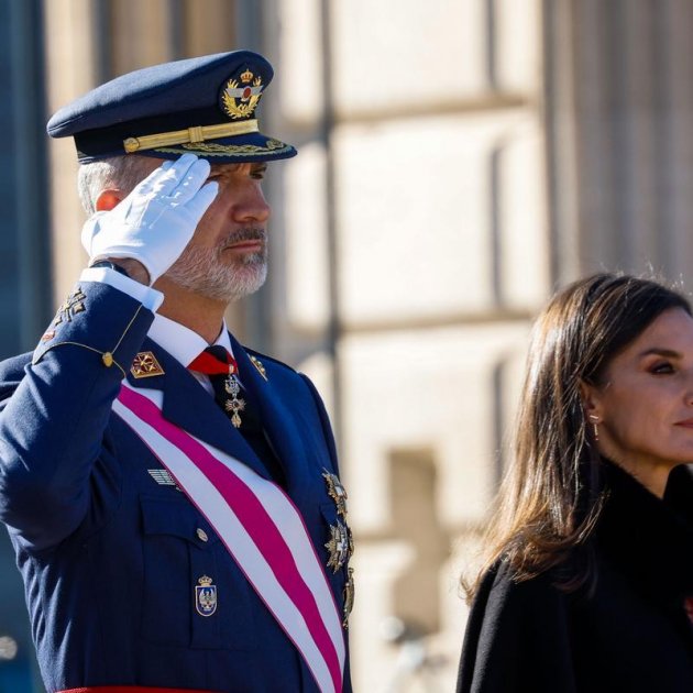 Letizia y Felipe en la pascua militar efe