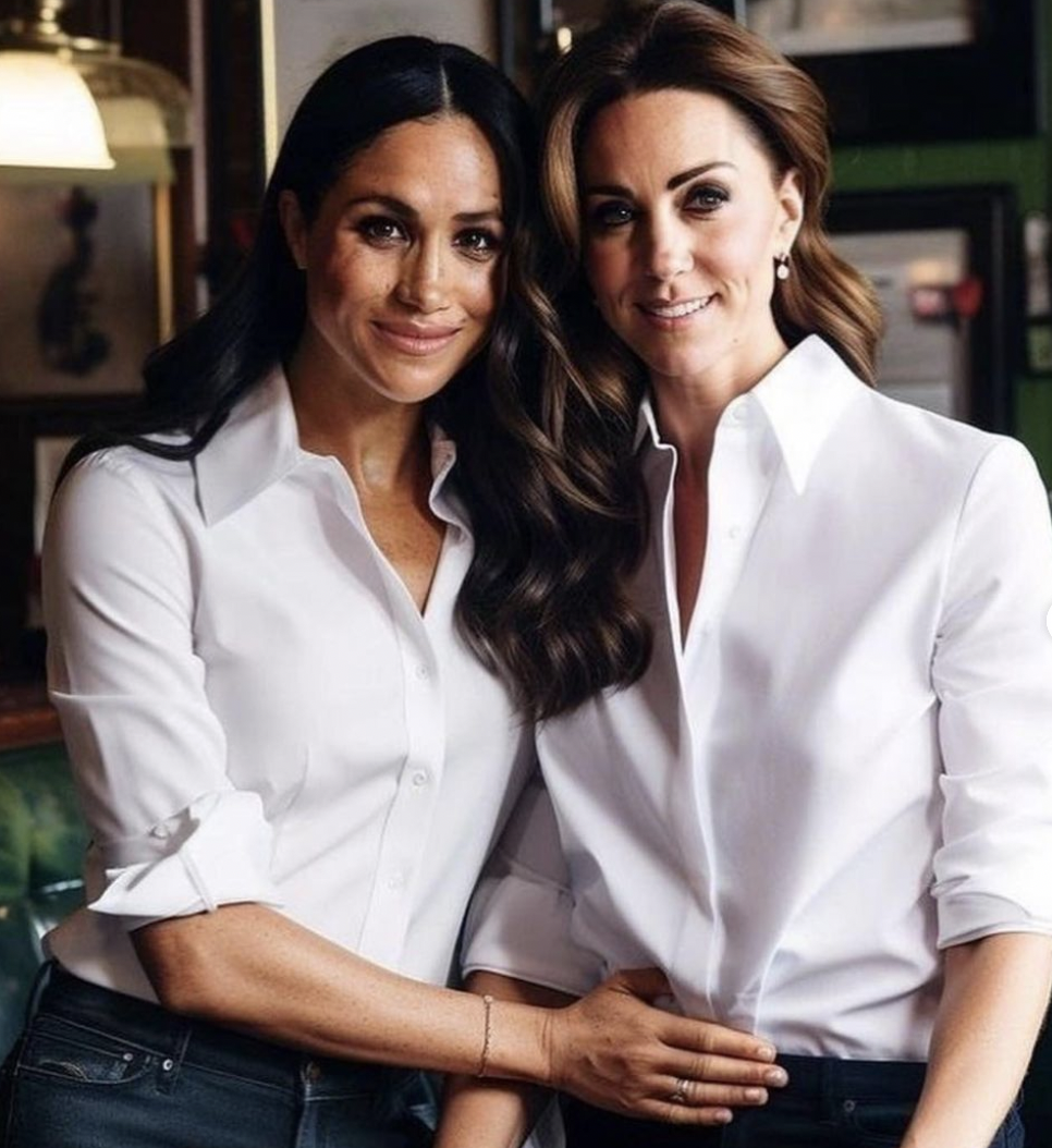 Meghan Markle es burla de la foto de Kate Middleton