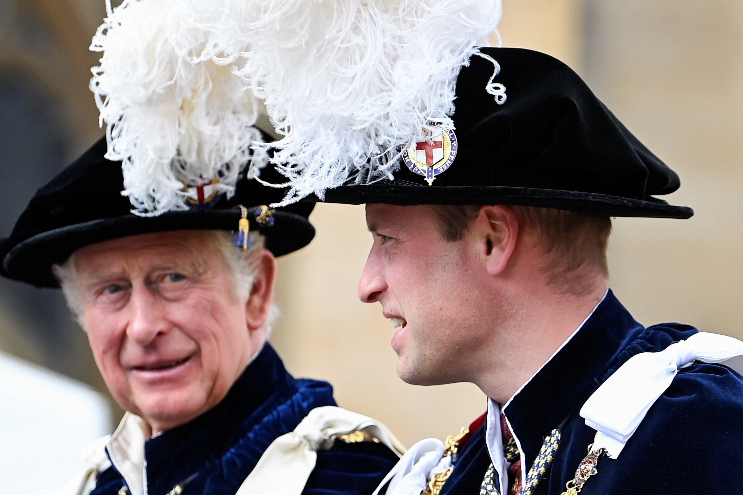 L'estat real de Carles III preocupa el seu fill Guillem i també Harry
