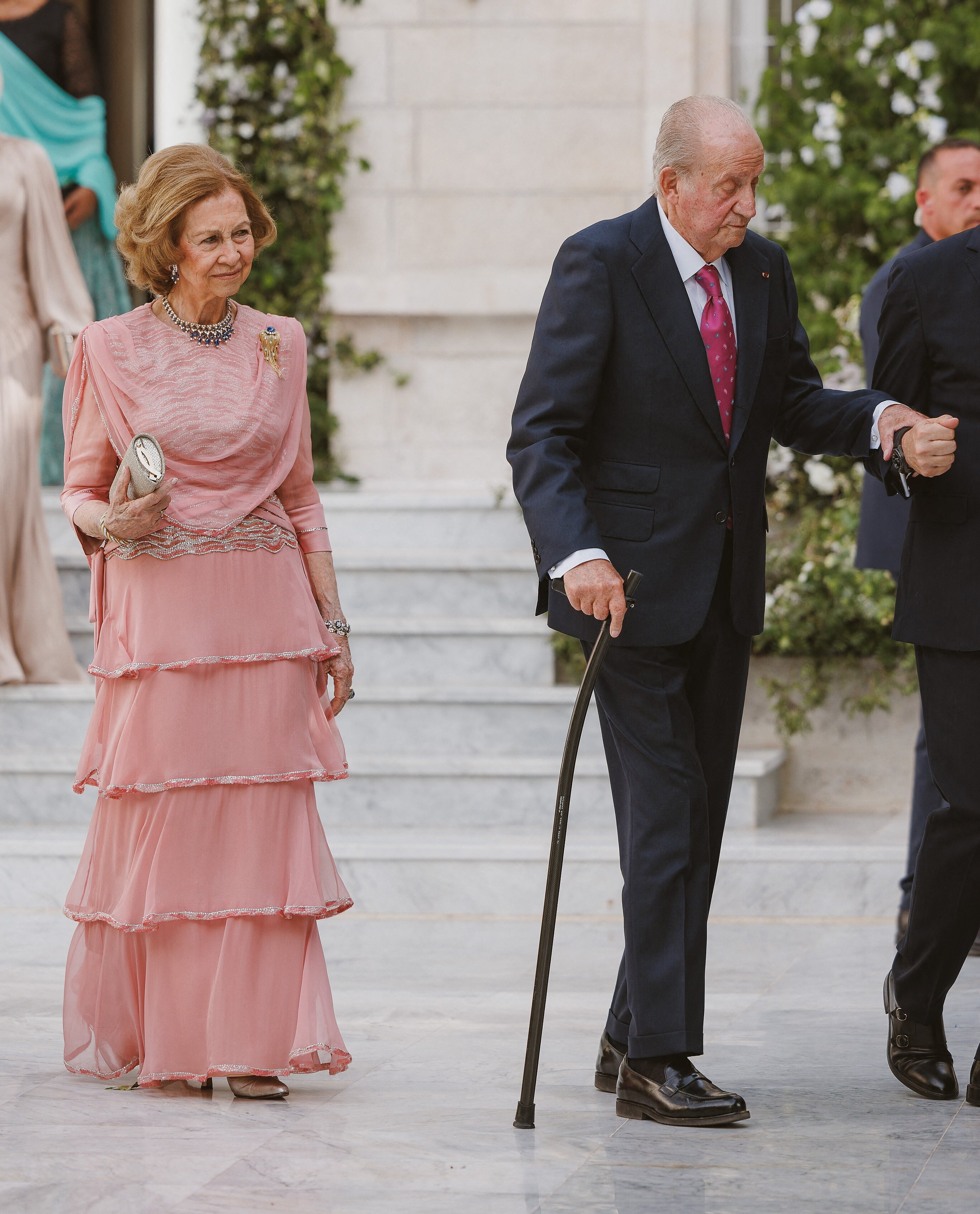 Juan Carlos decrépito y en silla de ruedas en Jordania. La foto que quería esconder