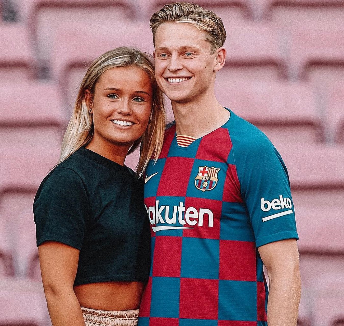 Frenkie De Jong i Mikky Kiemeney, l'anunci que fa plorar, sense paraules