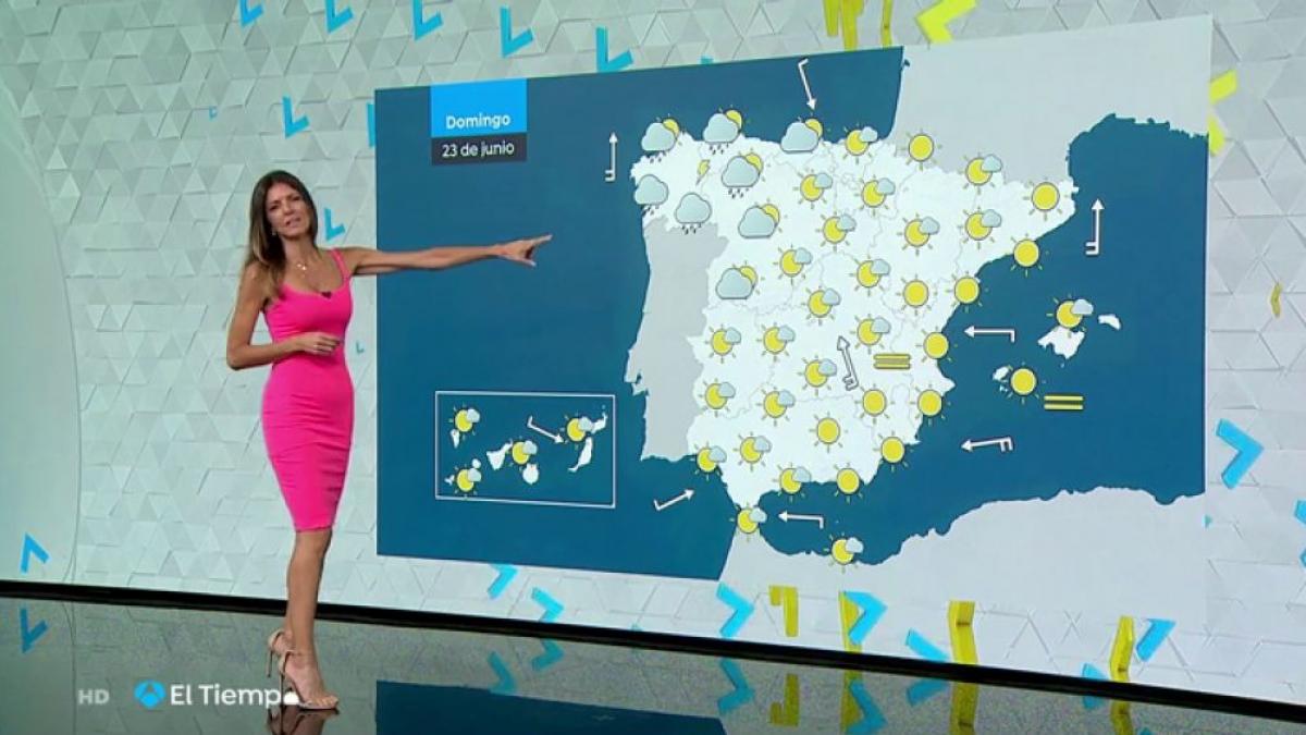 Himar González, la presentadora del temps d'Antena 3, el topless de l'estiu