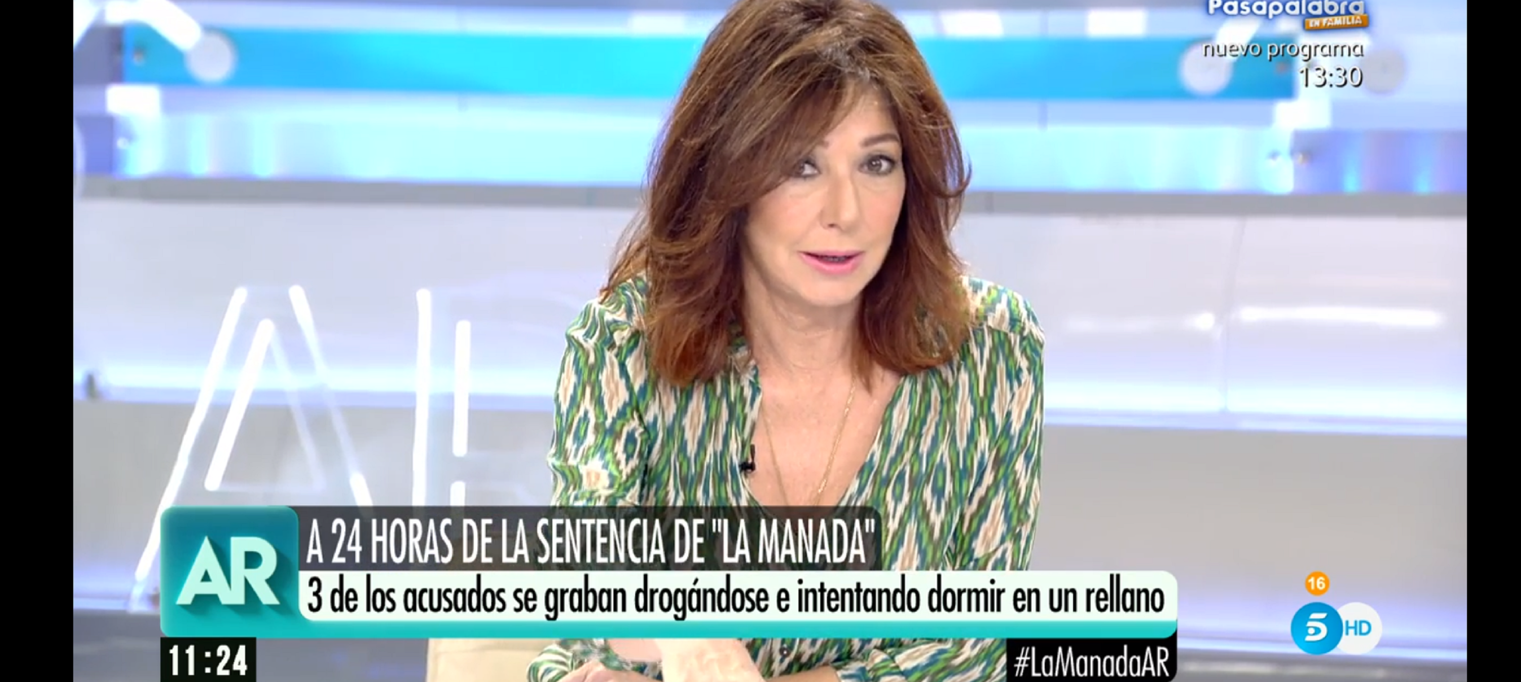 Ana Rosa destapa el vídeo de la Manada esnifant cocaïna després de la violació