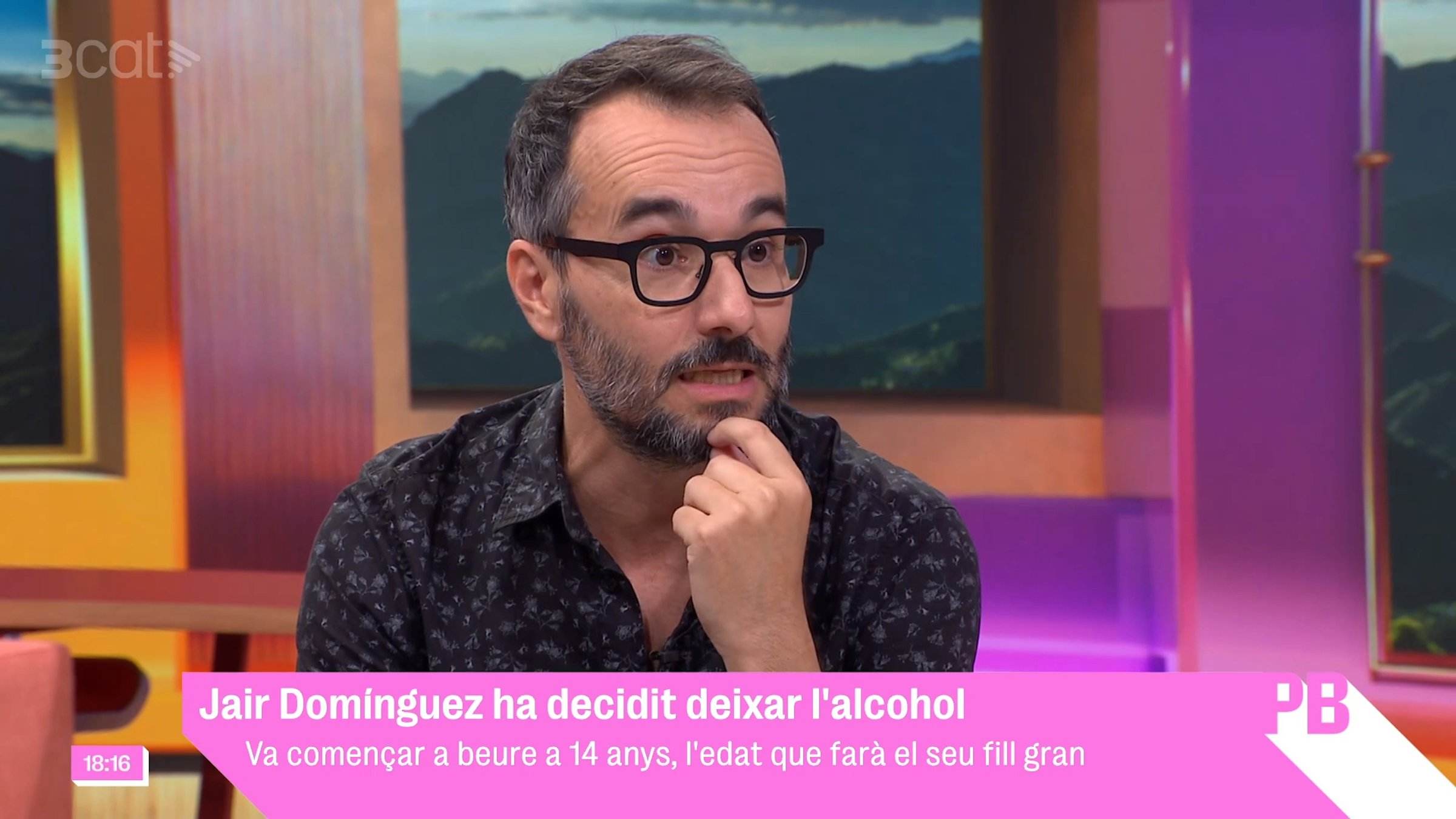 Jair Dominguez sorprende en TV3, ha dejado de consumir alcohol: "Bebía mucho"