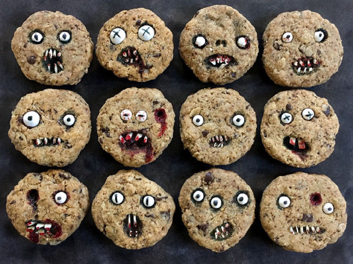 Recetas Halloween: cookies con caras de miedo