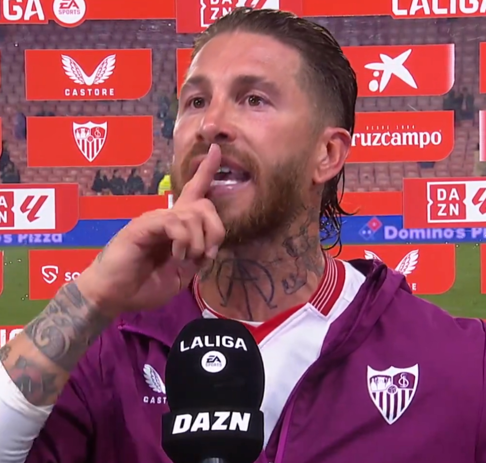 Sergio Ramos totalment descontrolat, perd els papers amb un aficionat: "¡Cállate ya!