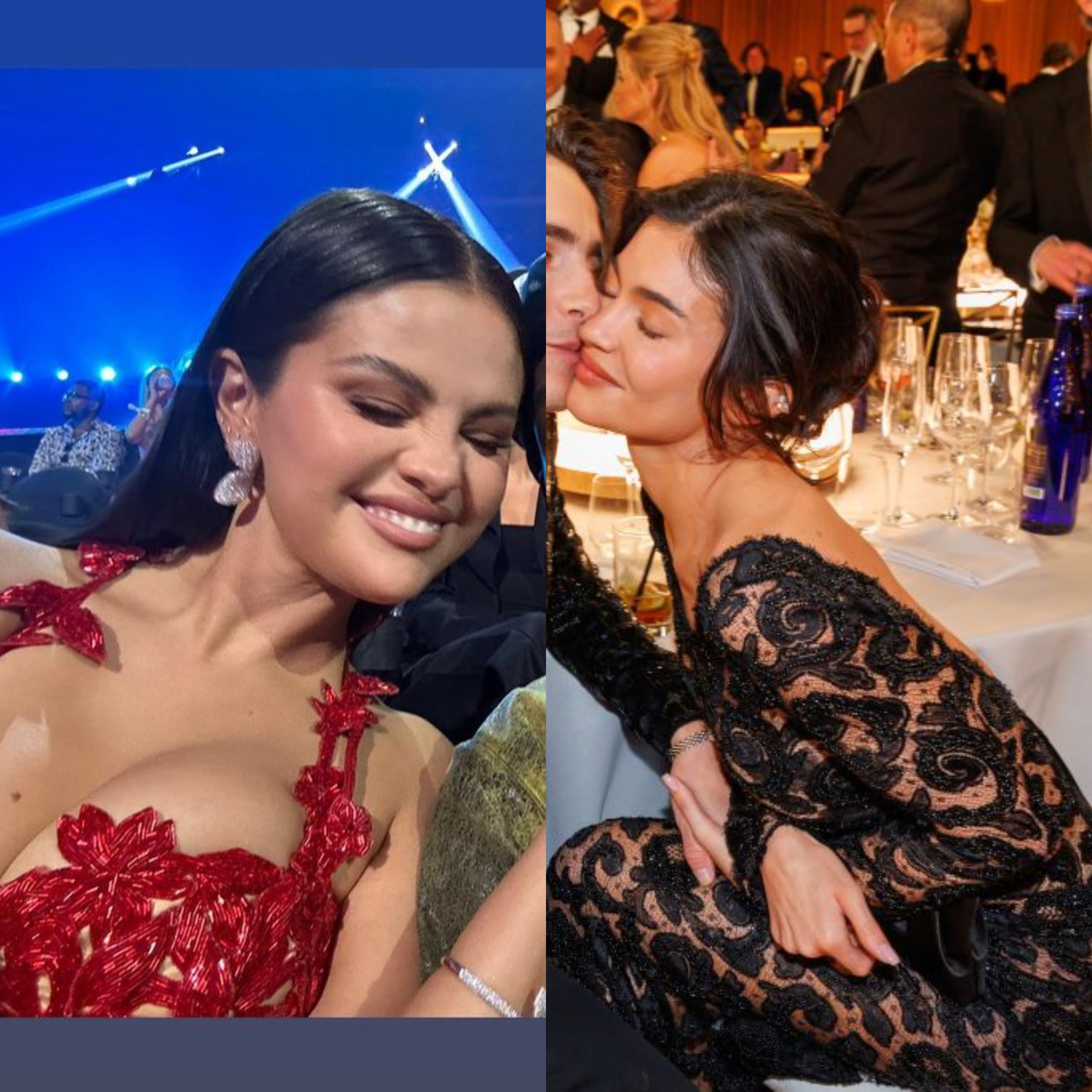 Guerra de divas: Selena Gomez y el clan Kardashian enfrentadas por un chico en los Globos de Oro