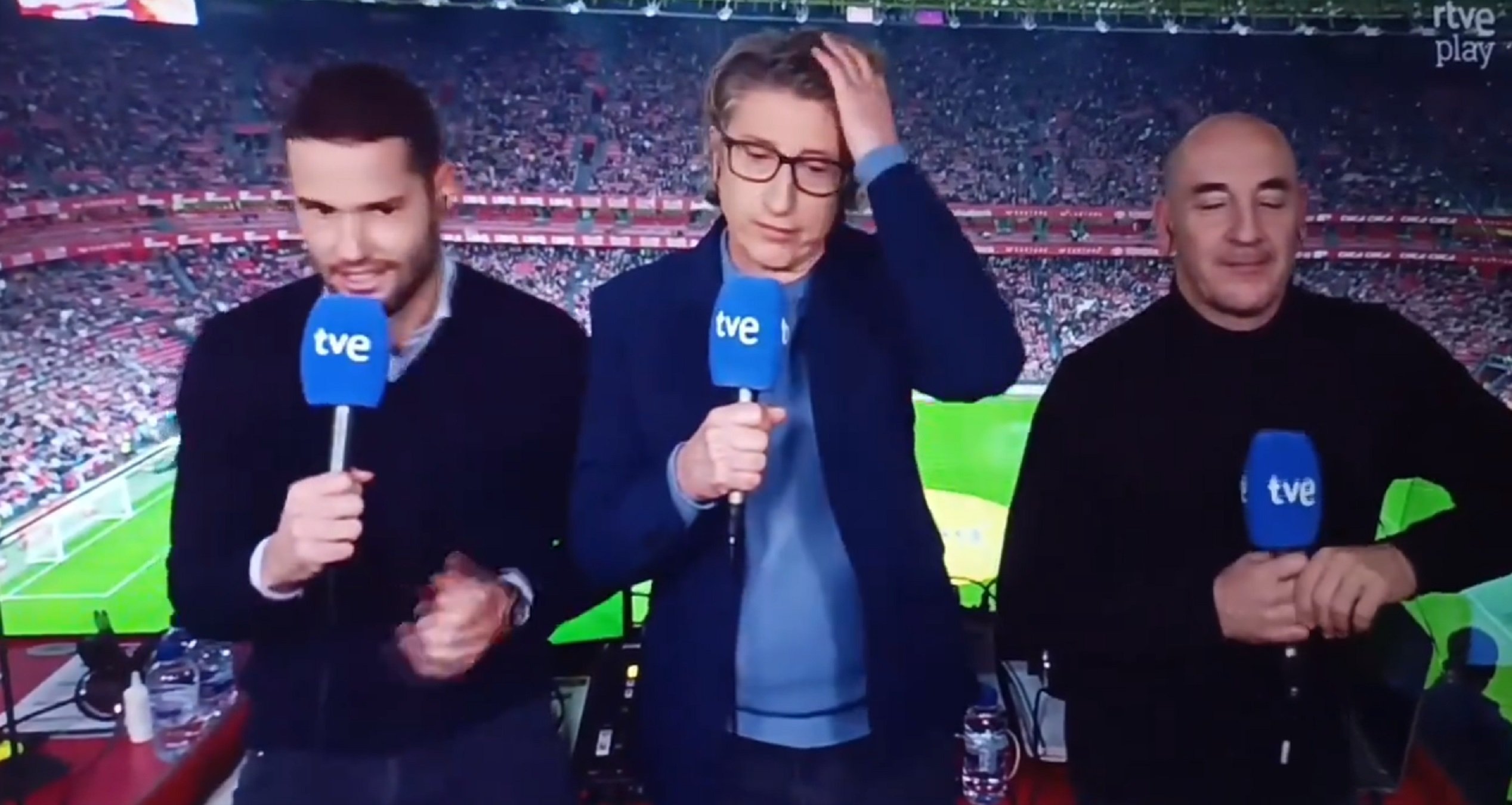 Indignació amb Rivero: pífia de TVE, es deixen obert el senyal i ells no ho saben, què ha dit del Barça
