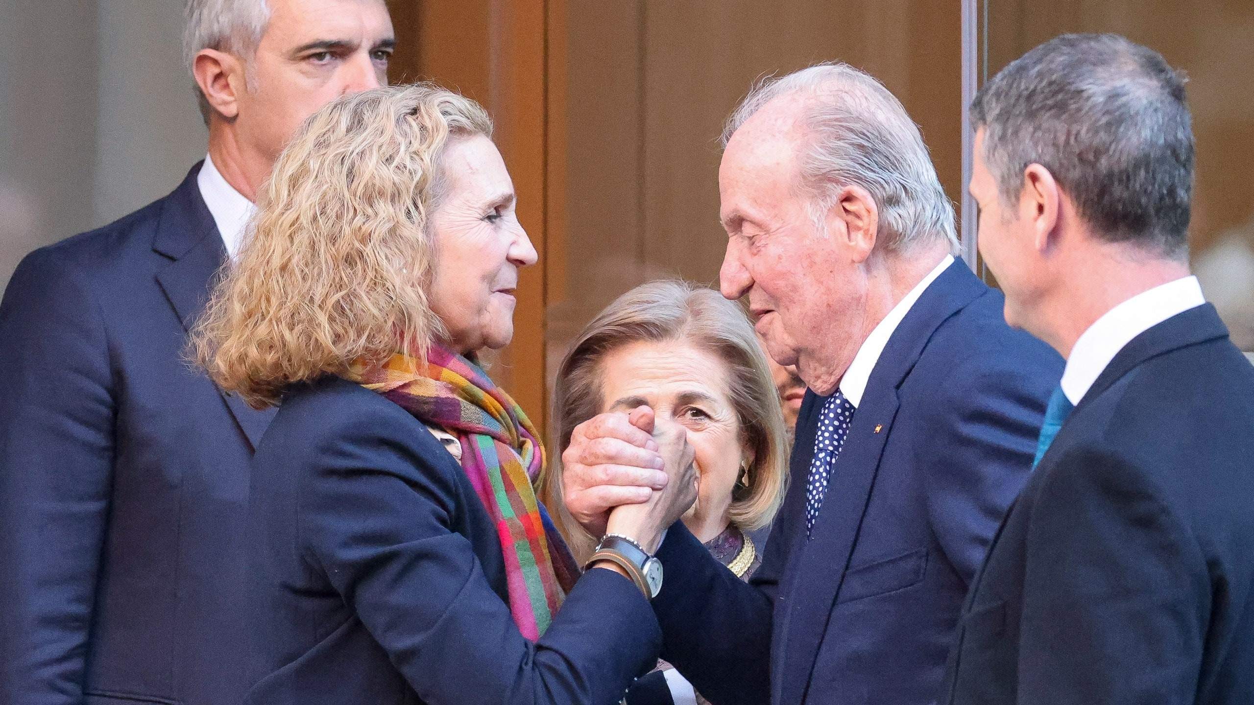 La infanta Elena y Juan Carlos I