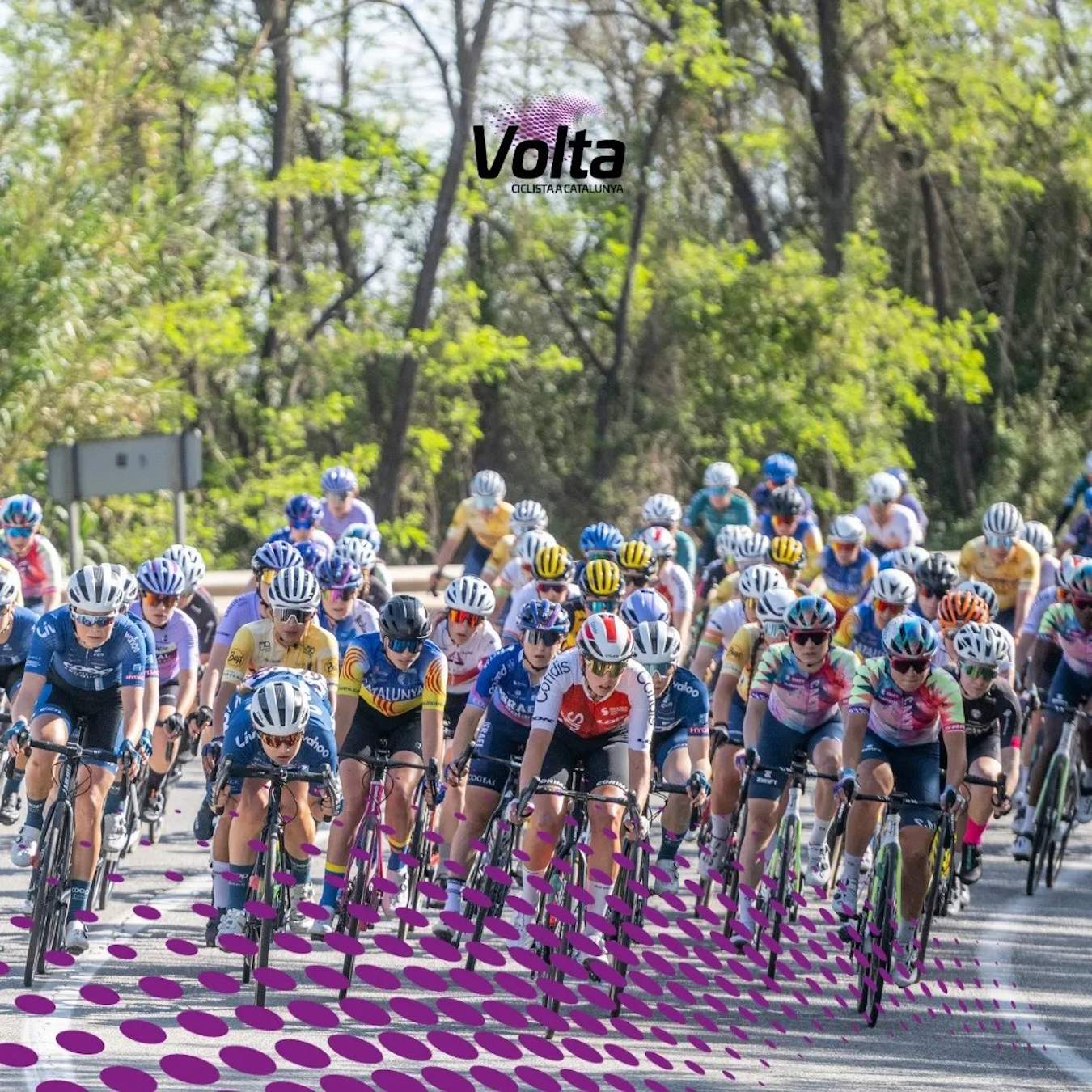 Ridículo españolista en la Volta a Catalunya, 2 equipos retratados por catalanófobos