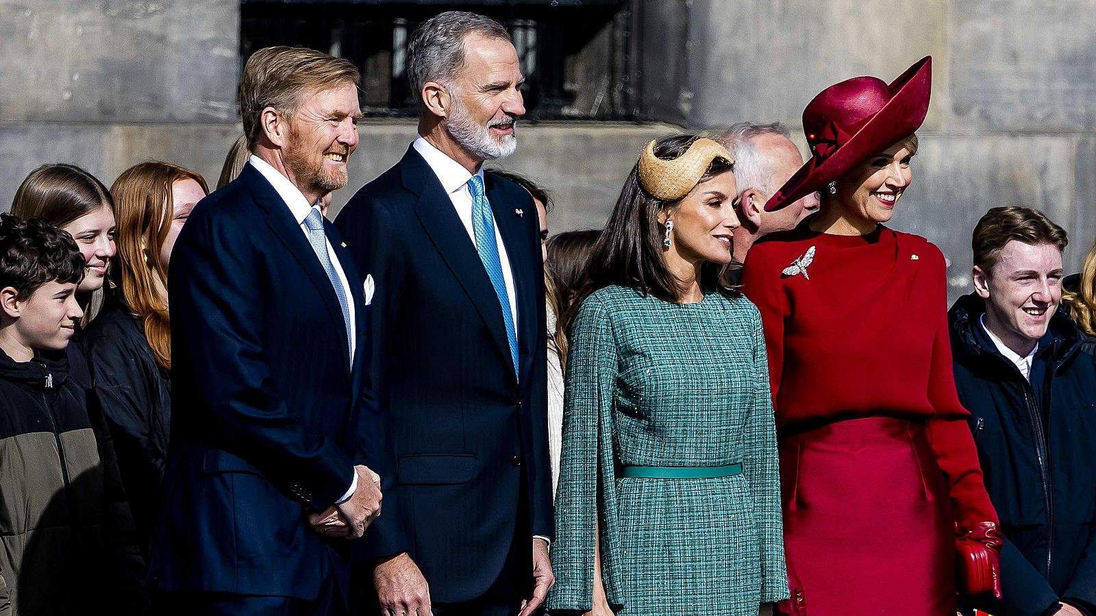 Felipe y Letizia con Guillermo y Máxima