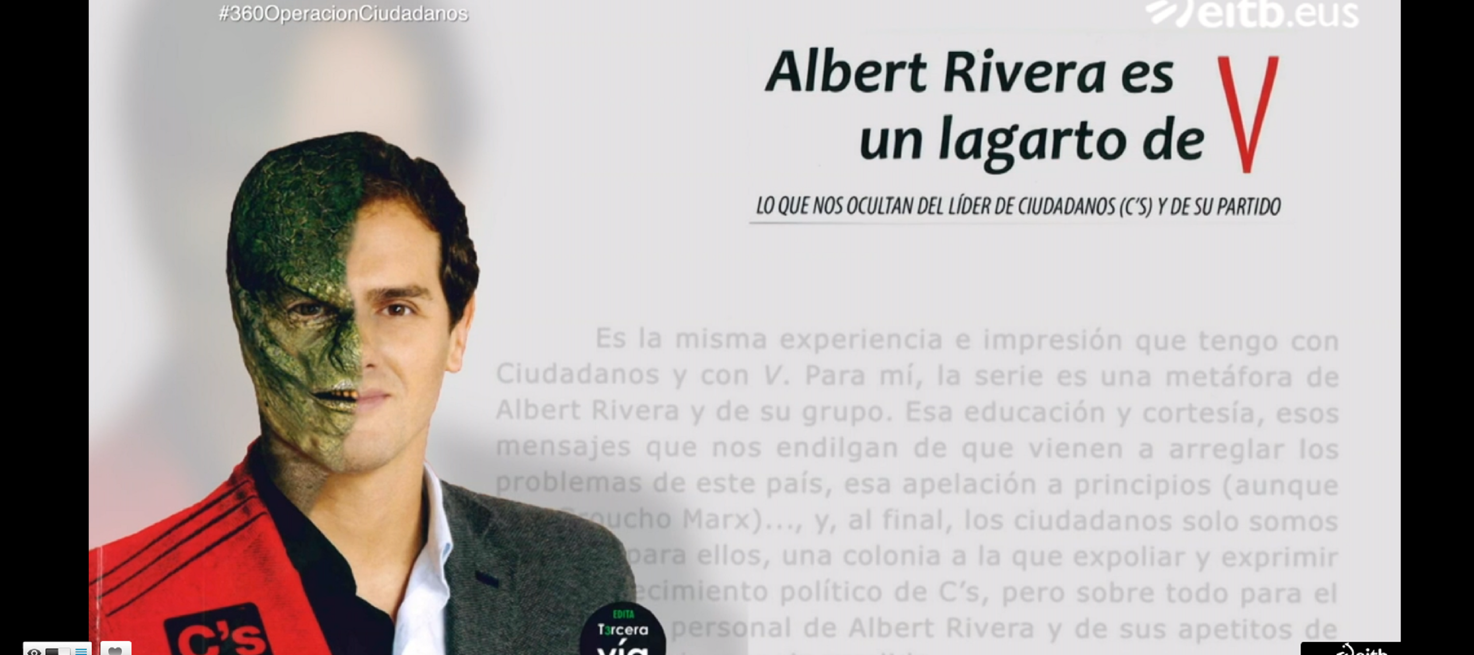 Qui paga Ciutadans? La TV basca destapa les irregularitats d'Albert Rivera