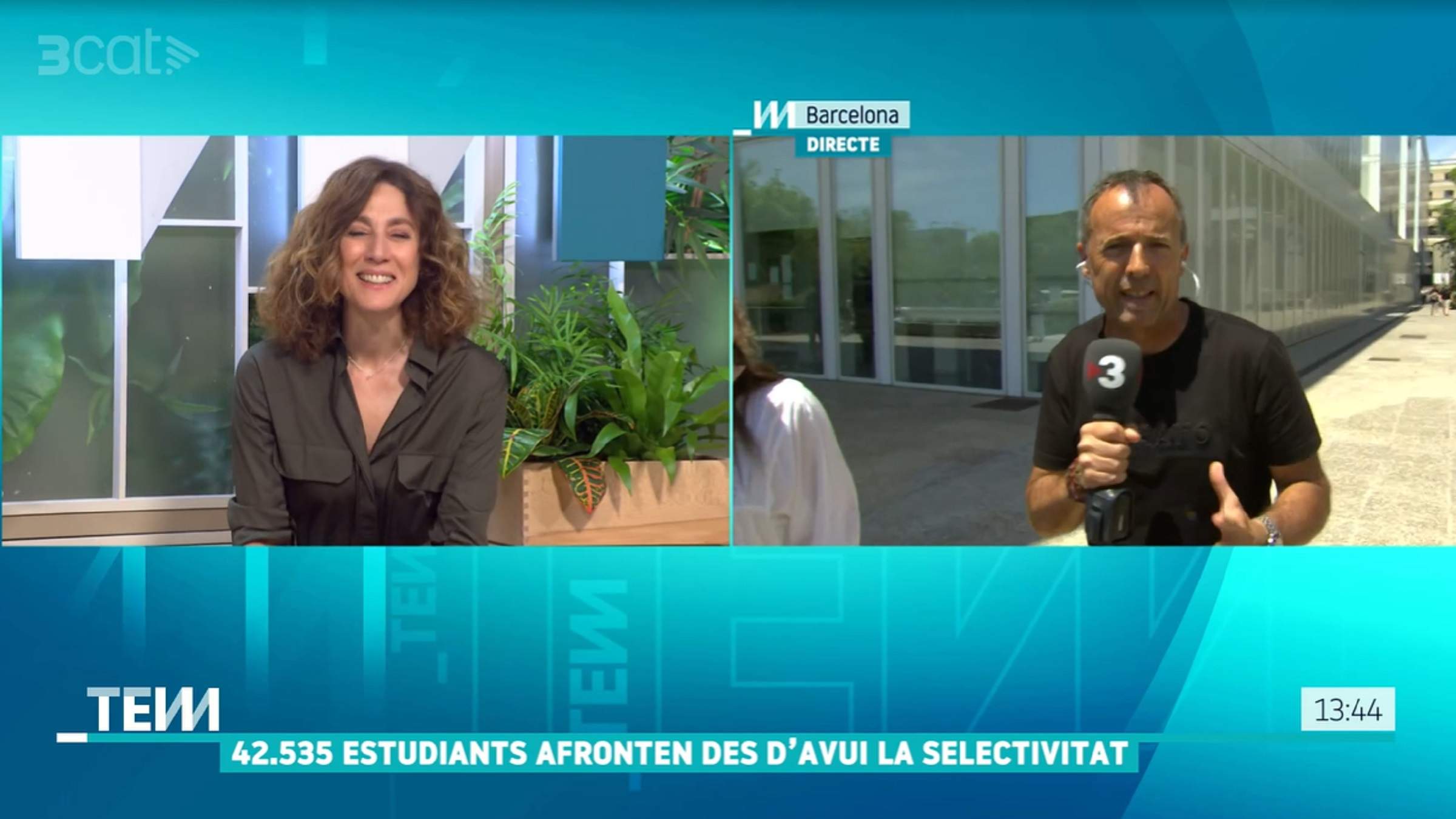 La trobada més emotiva d'un presentador de TV3 amb la filla: l'entrevista en directe, són iguals