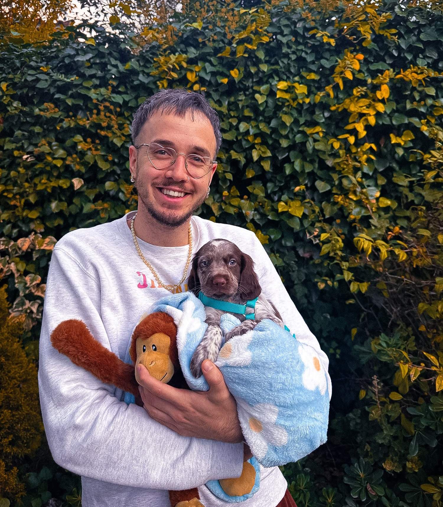 Lildami enamora: petons i imatges precioses amb la seva parella, amb qui ha adoptat un gosset