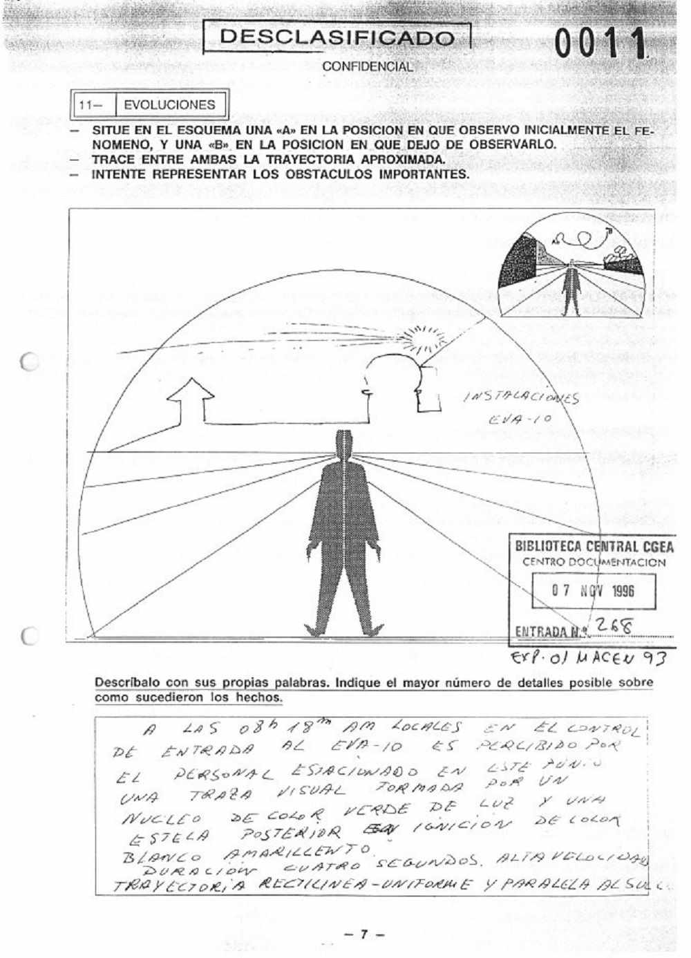 Defensa desclasifica 80 informes de expedientes OVNI