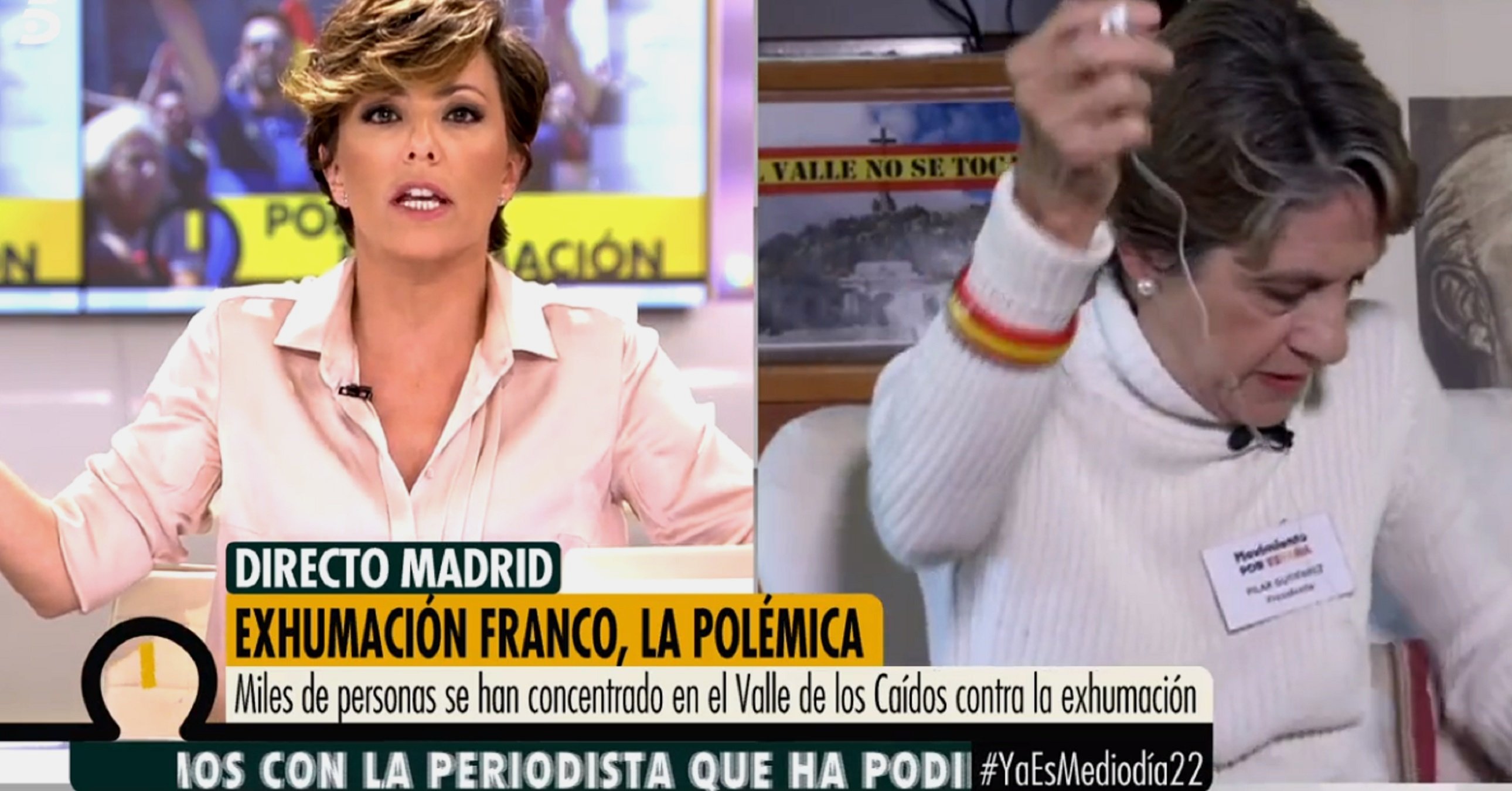Una líder d'ultradreta marxa en directe de Telecinco: “Sou frikis i mentiu”