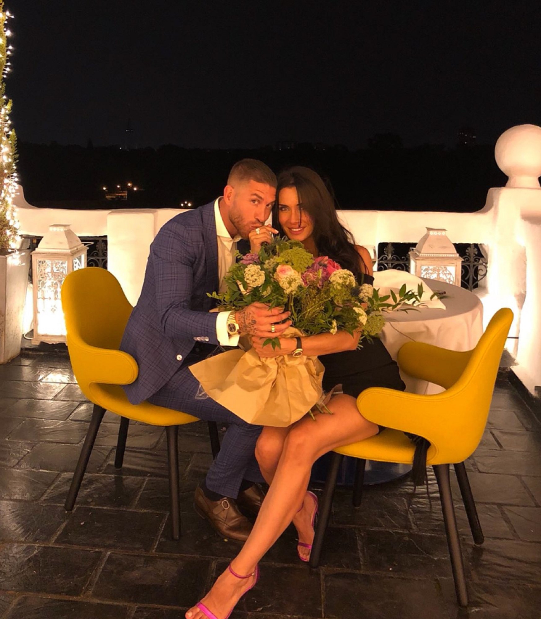 Sergio Ramos pide matrimonio a Pilar Rubio en una lujosa cena
