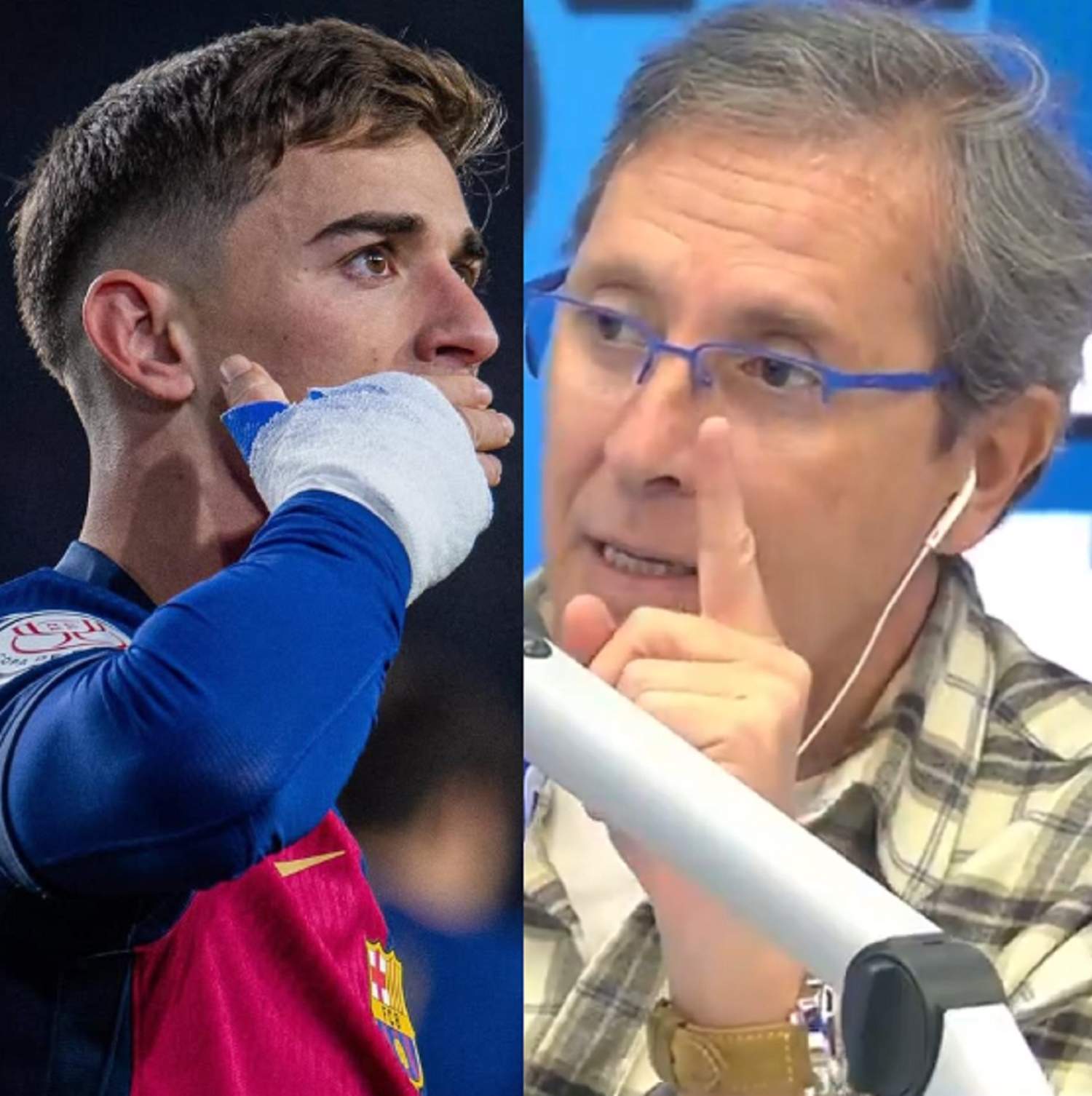 Paco González, resentido, indigna a culés. Qué le dice a Gavi con el dedo levantado: "Que tenga cuidado..."