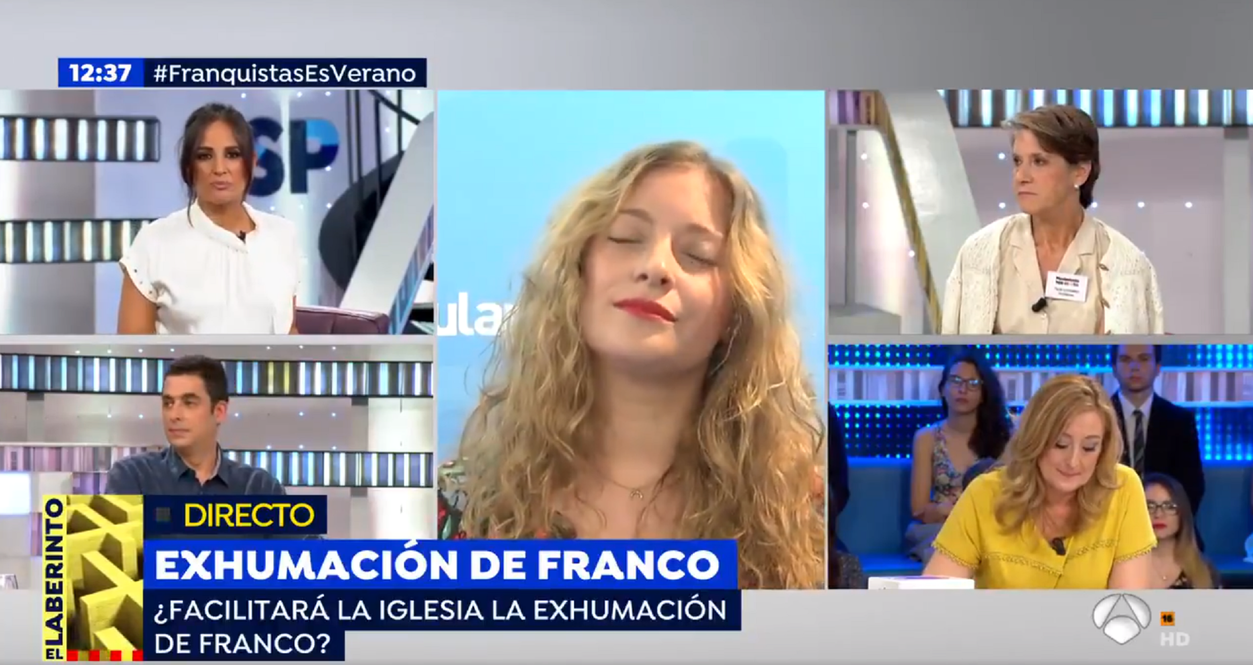 Repulsa en sentir una senadora del PP a Antena 3: "Franco ni me va ni me viene"