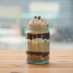 Mousse de cafè-pastissos Mousse de cafè-pastissos