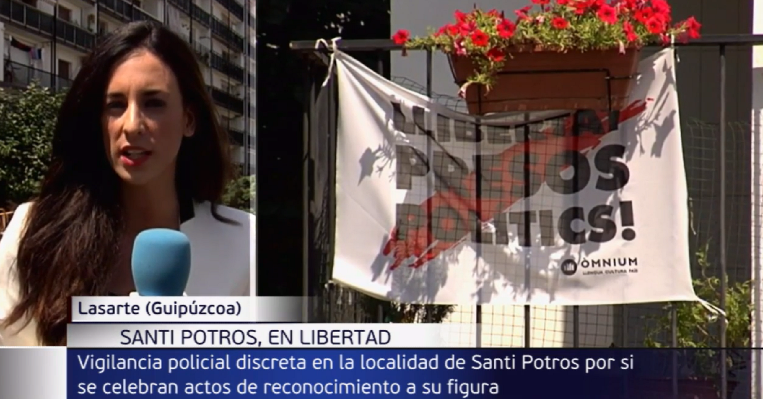 Manipulación en Telecinco al hablar de un etarra mostrando un cartel por los presos