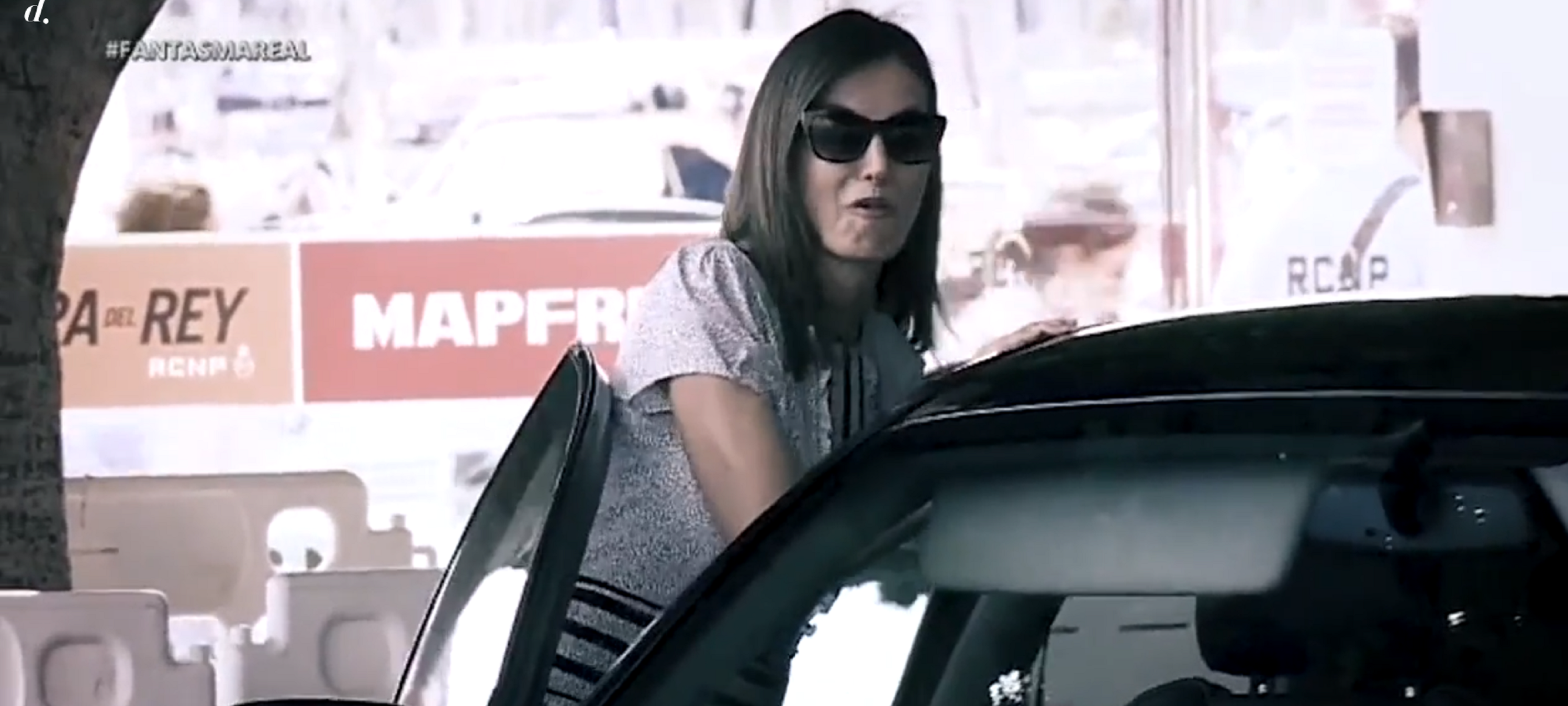 El ridículo vídeo de la reina Letizia aplastada por su coche blindado