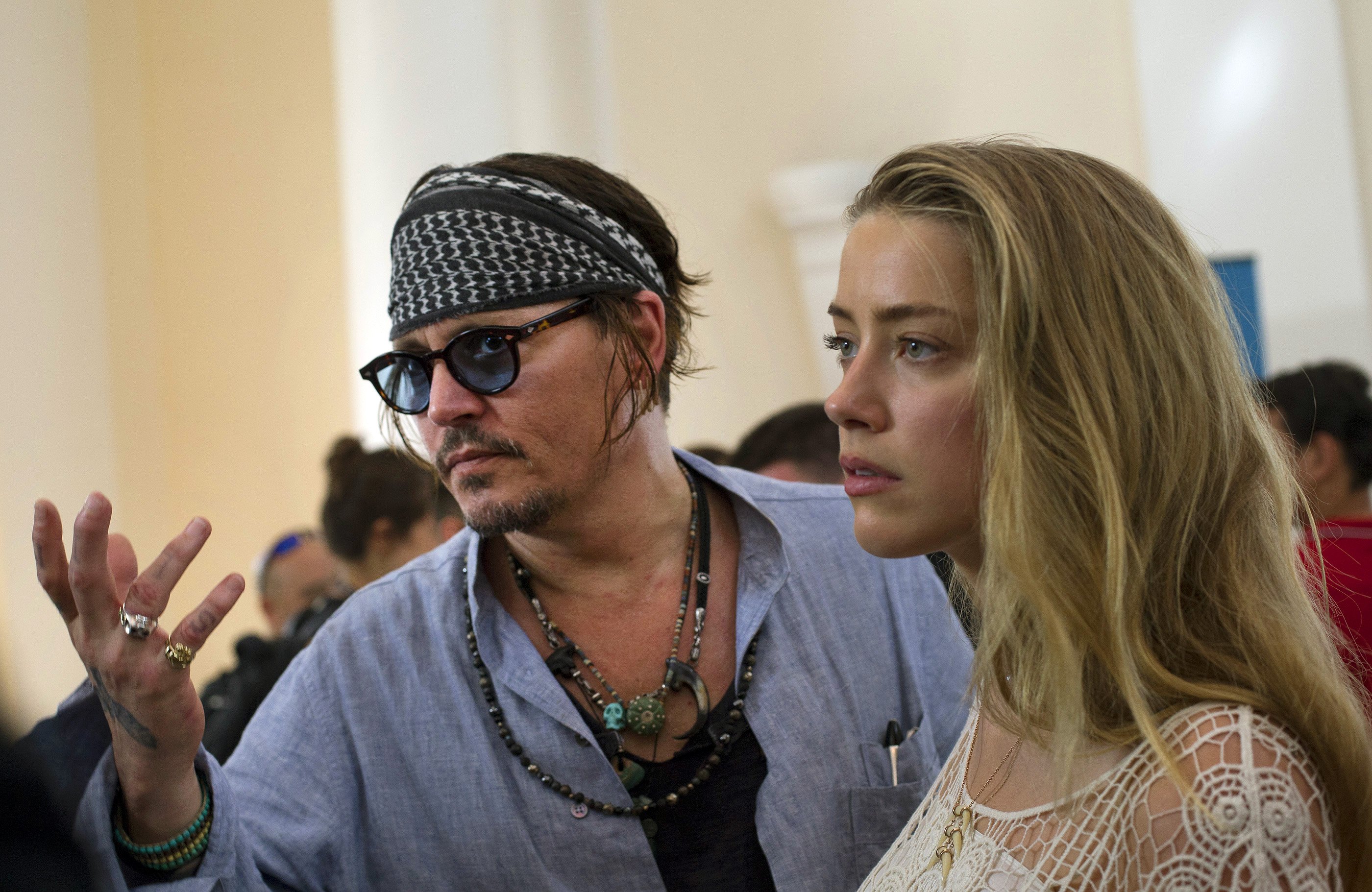 Amber Heard amb el llavi partit, la foto més polèmica en el judici amb Johnny Depp