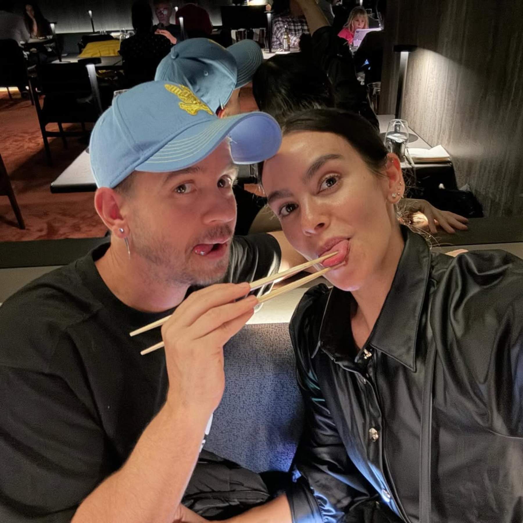 Dabiz Muñoz i Cristina Pedroche en un restaurant / Instagram