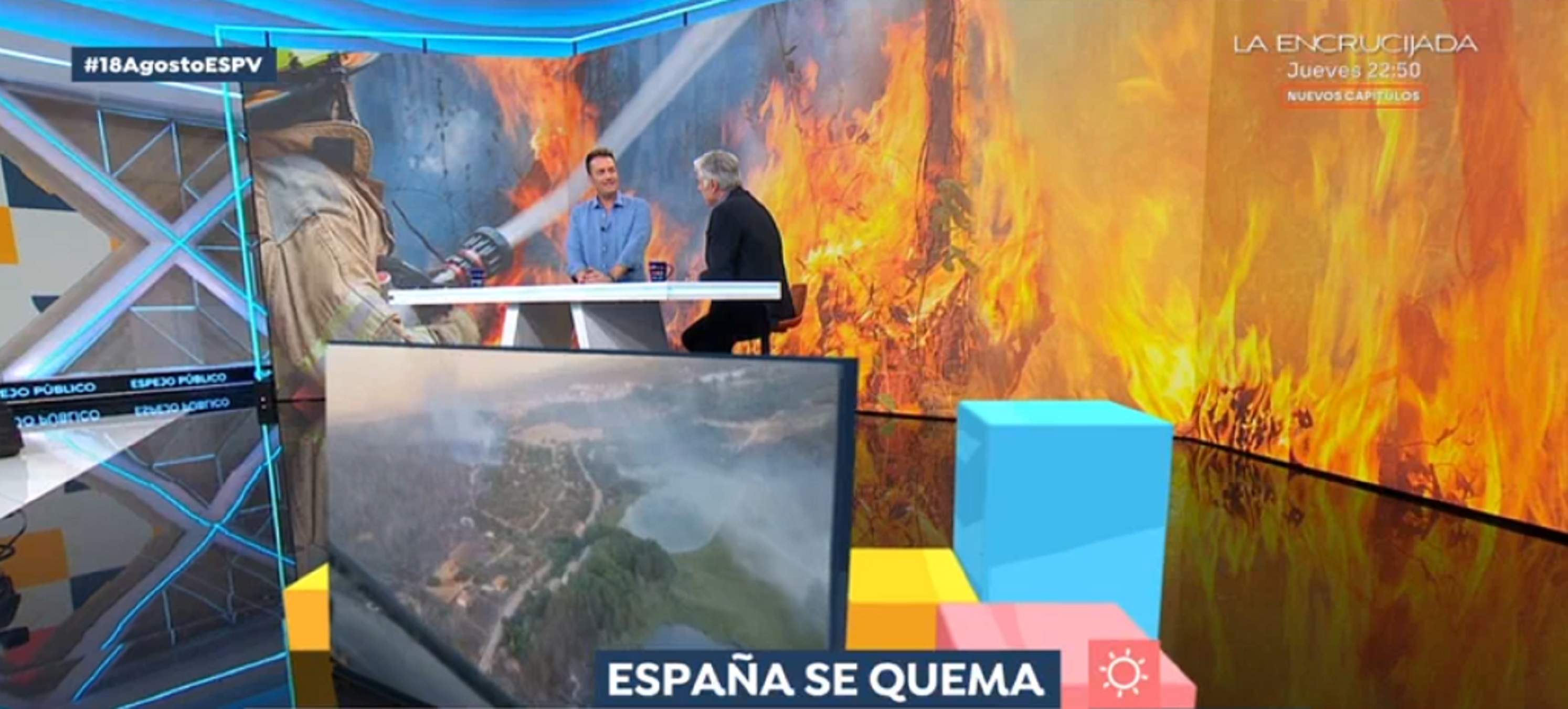 Indignació pel que diu de Catalunya una afectada pels incendis de Lleó. Toni Soler: "Flamarada catalanòfoba"