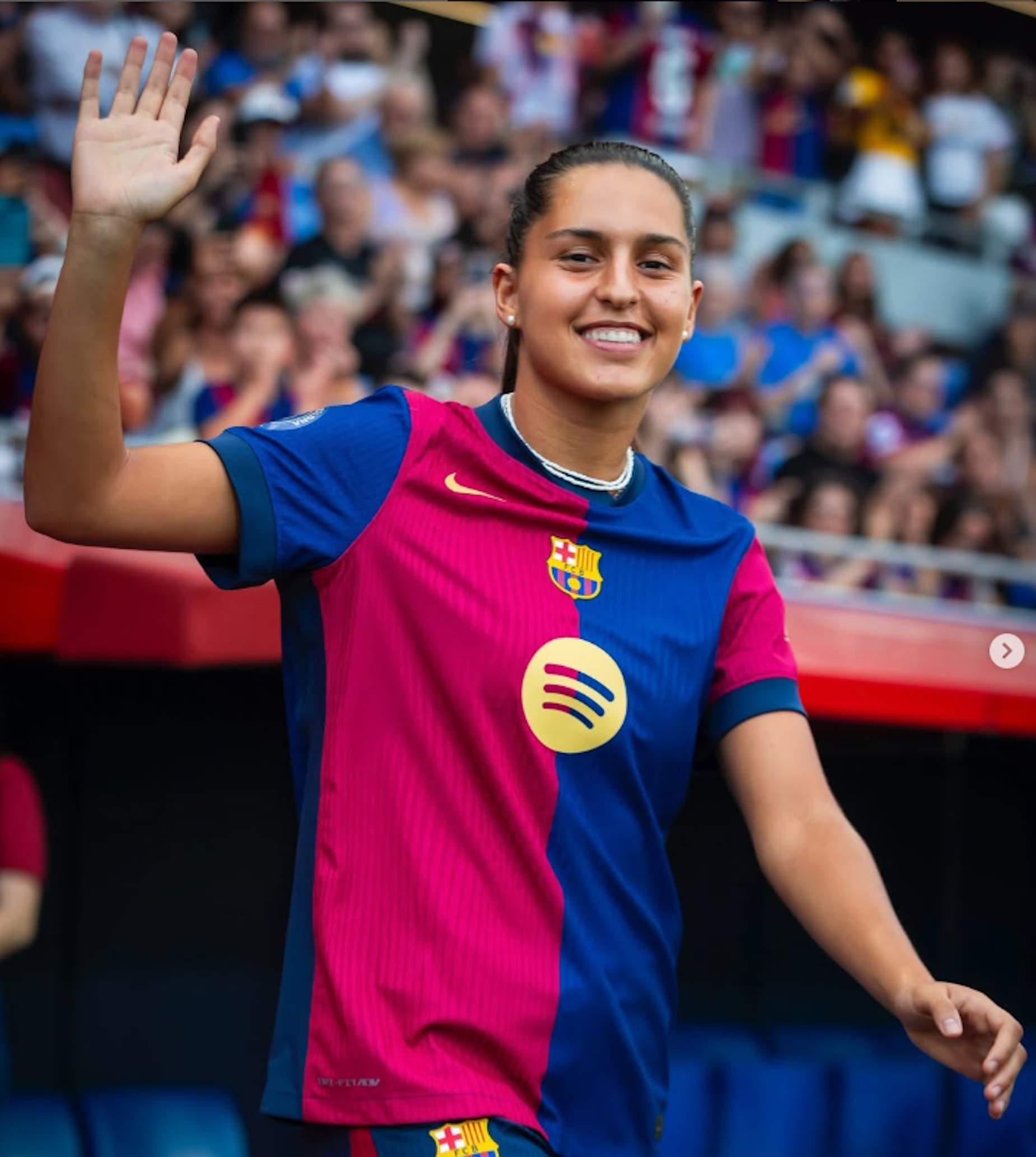 Kika Nazareth del Barça: "Si aquí se habla catalán, aprendo catalán": sus 3 palabras favoritas