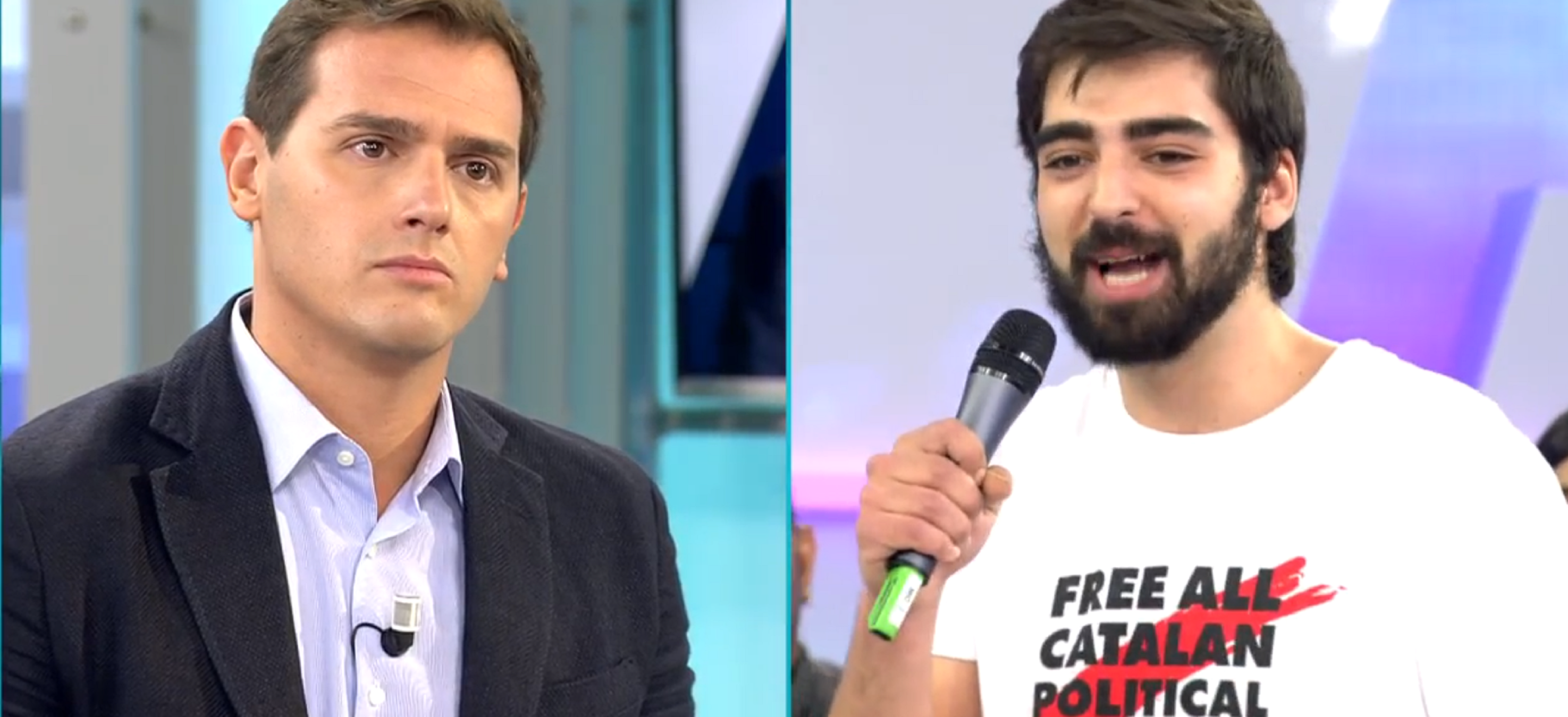 La pregunta de un indepe a Albert Rivera: "¿Usted fomenta el odio a Catalunya?"