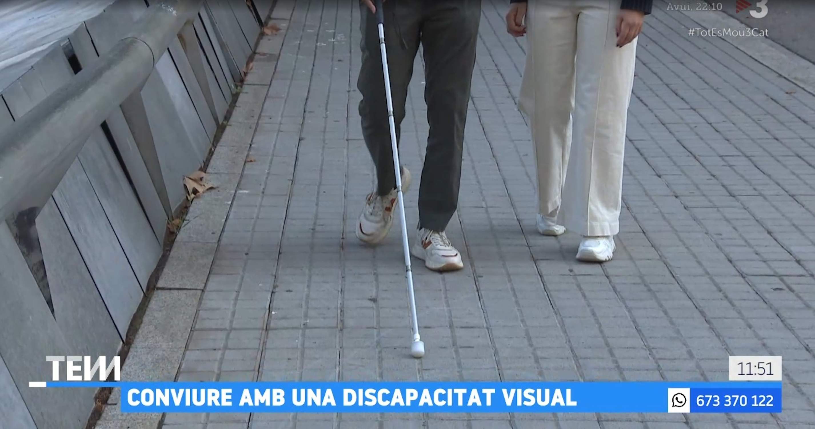Christian Garcia, querido periodista de TV3, muestra cómo es vivir en Barcelona con discapacidad visual severa Christian Garcia, querido periodista de TV3, muestra cómo es vivir en Barcelona con discapacidad visual severa