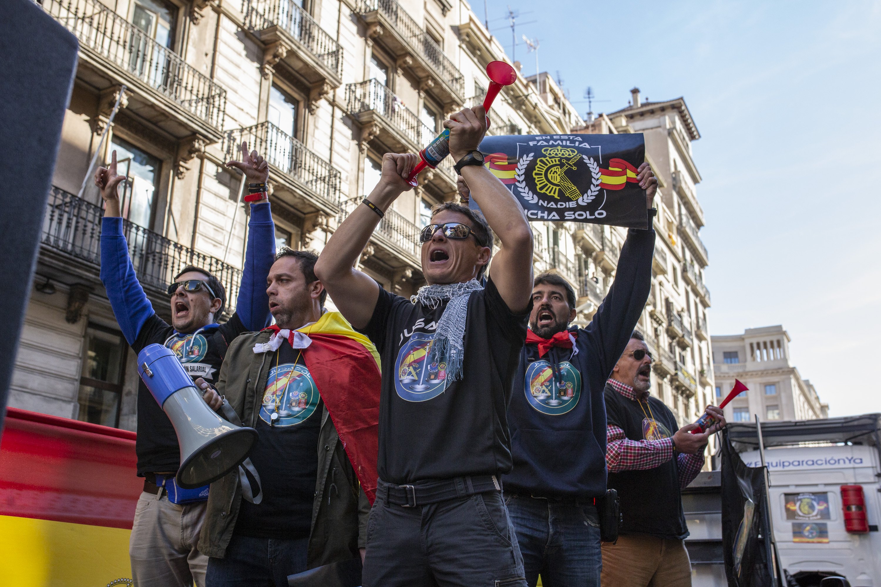 La subtil ironia de Toni Soler per la performance de Jusapol a la mani de policies