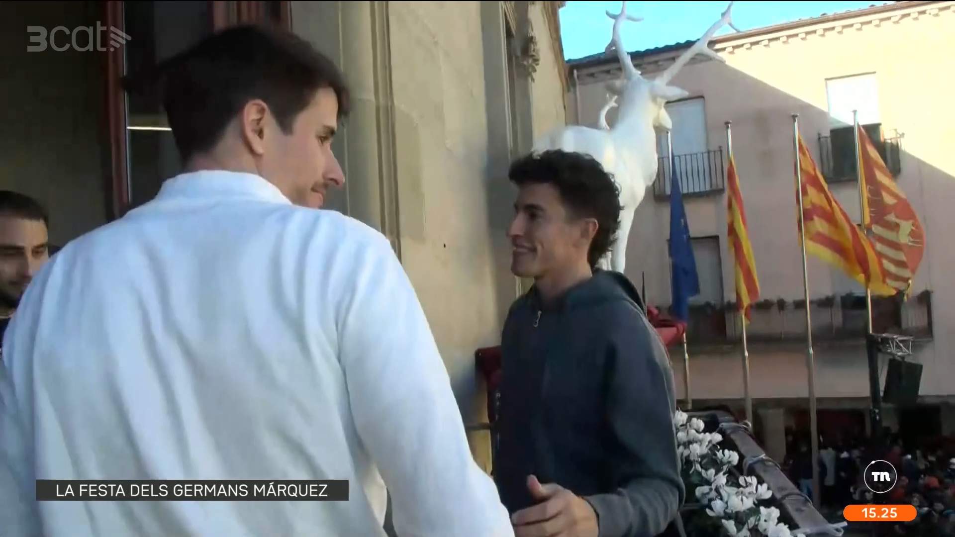 Críticas a Marc y Àlex Márquez por renunciar a hablar catalán en su casa, Cervera