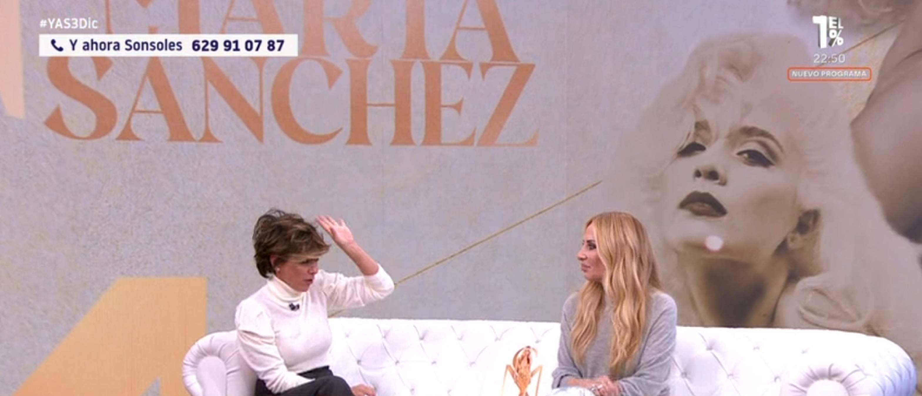 Bufetada de Marta Sánchez a Sonsoles Ónega, indignada per unes imatges i un col·laborador del programa