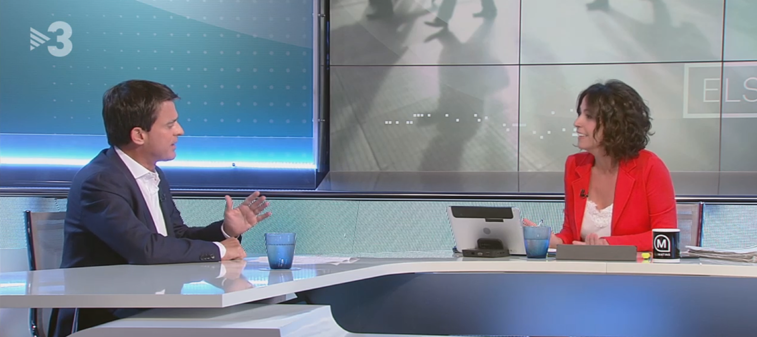 Manuel Valls se enfrenta a TV3: "¿Usted no ve violencia en Barcelona?"