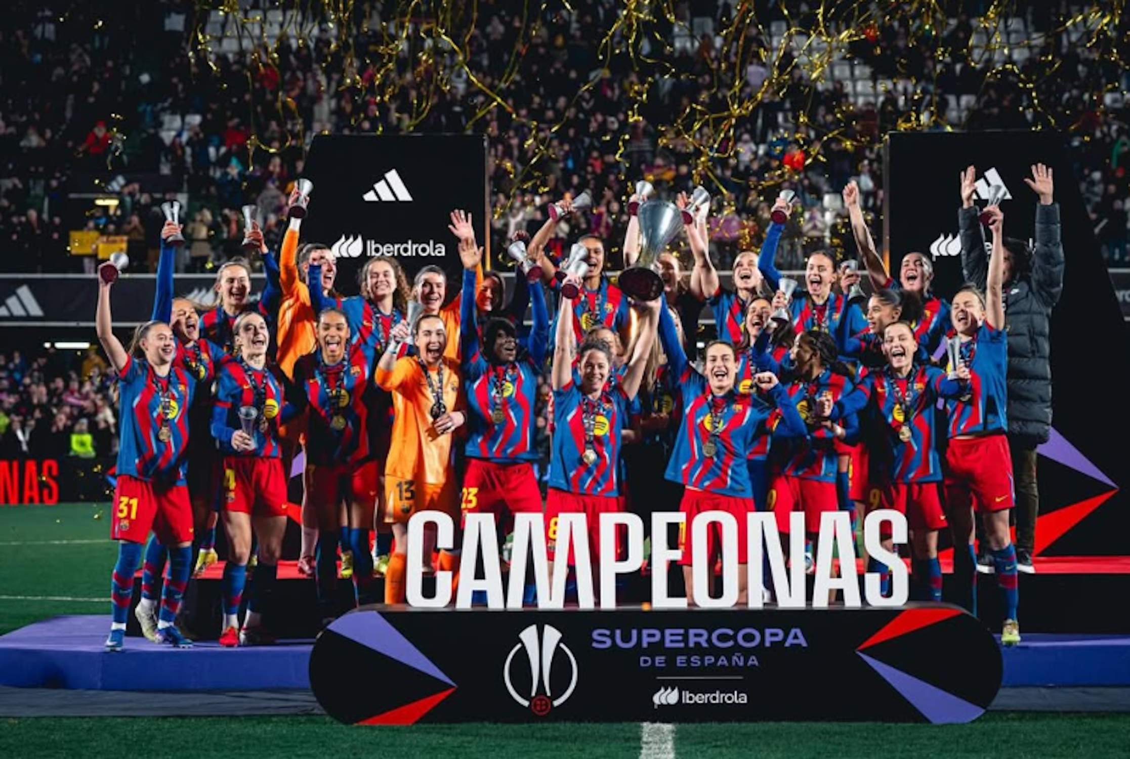 La estrecha relación de Èric Garcia con una jugadora del Barça, exultante tras ganar la Supercopa