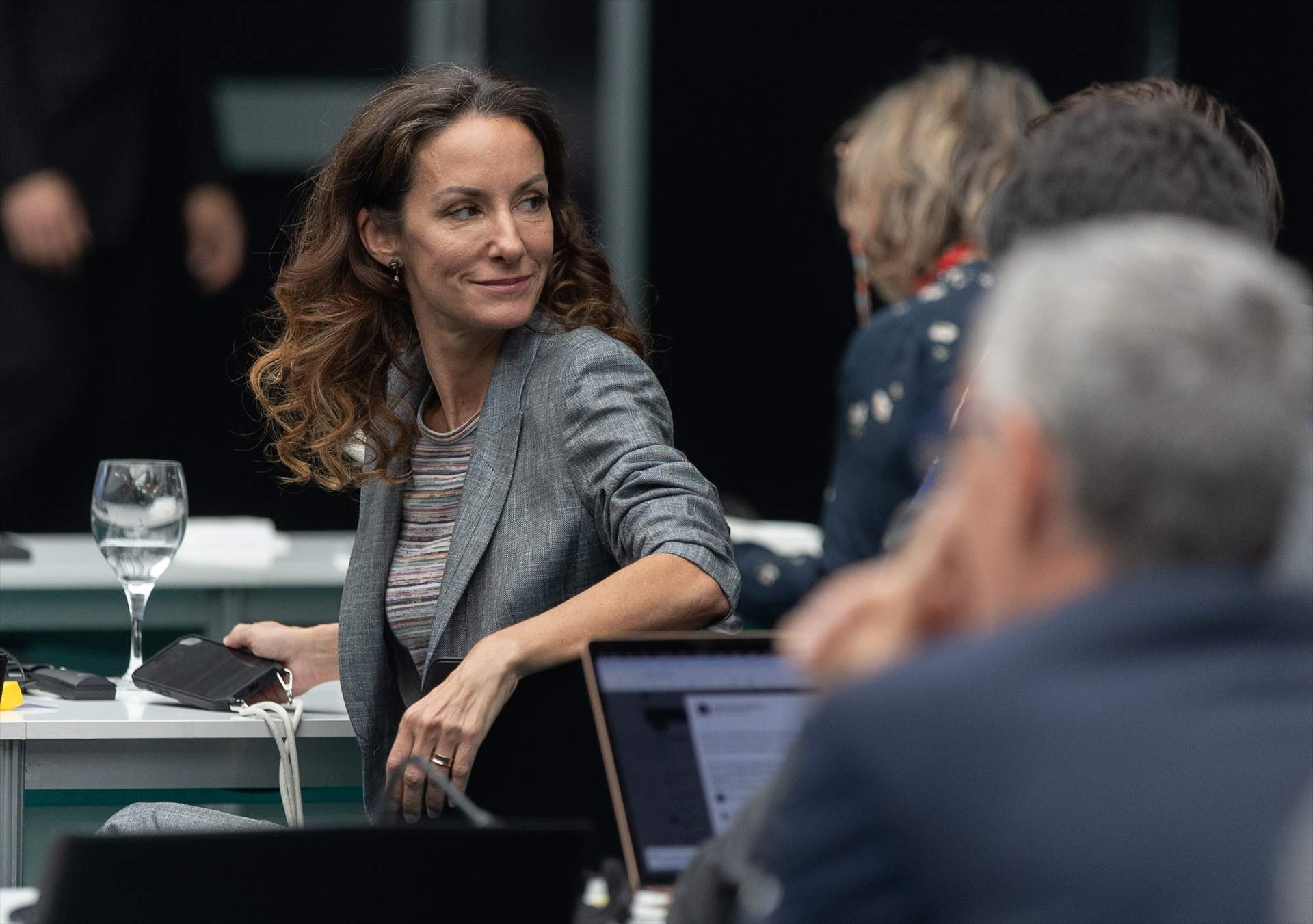 EuropaPress 7044146 hermana reina letizia telma ortiz xi edicion dialogos agua 21 octubre 2025