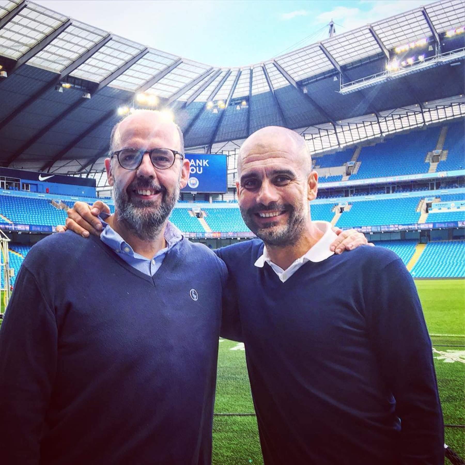 Pep Guardiola, el amigo VIP de la comida de cumpleaños de Jordi Basté: el selfie del reencuentro más especial