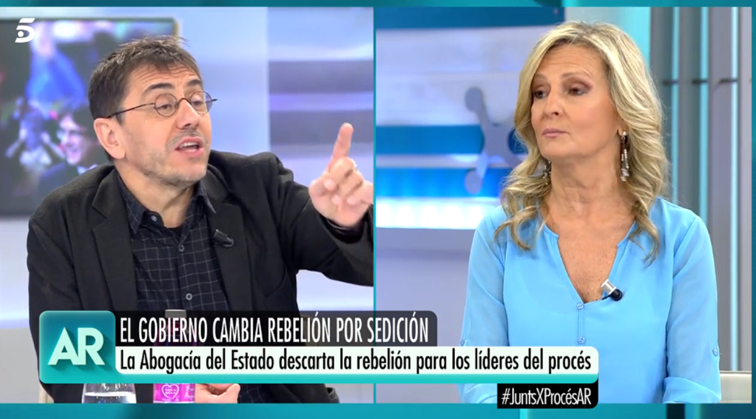 San Sebastián ataca Catalunya, però se sulfura quan Monedero la posa a lloc