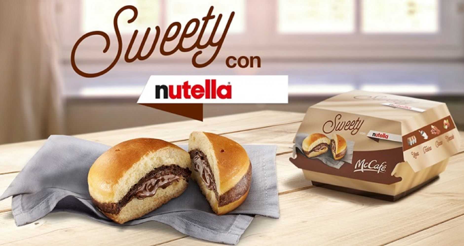 McDonald's vende hamburguesas de Nutella... en Italia