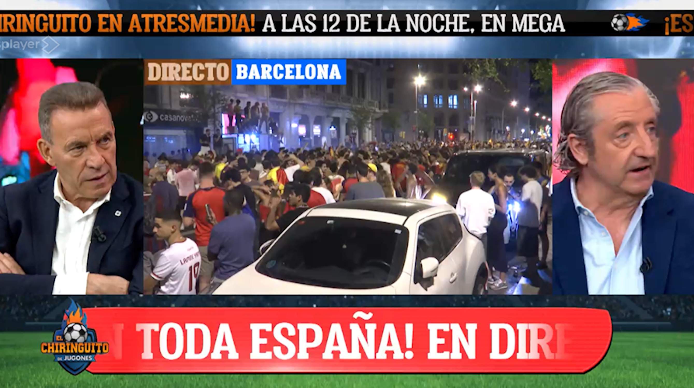 Perplexitat pel que ha dit Pedrerol de les banderes autonòmiques i la d'Espanya en la celebració del Mundial